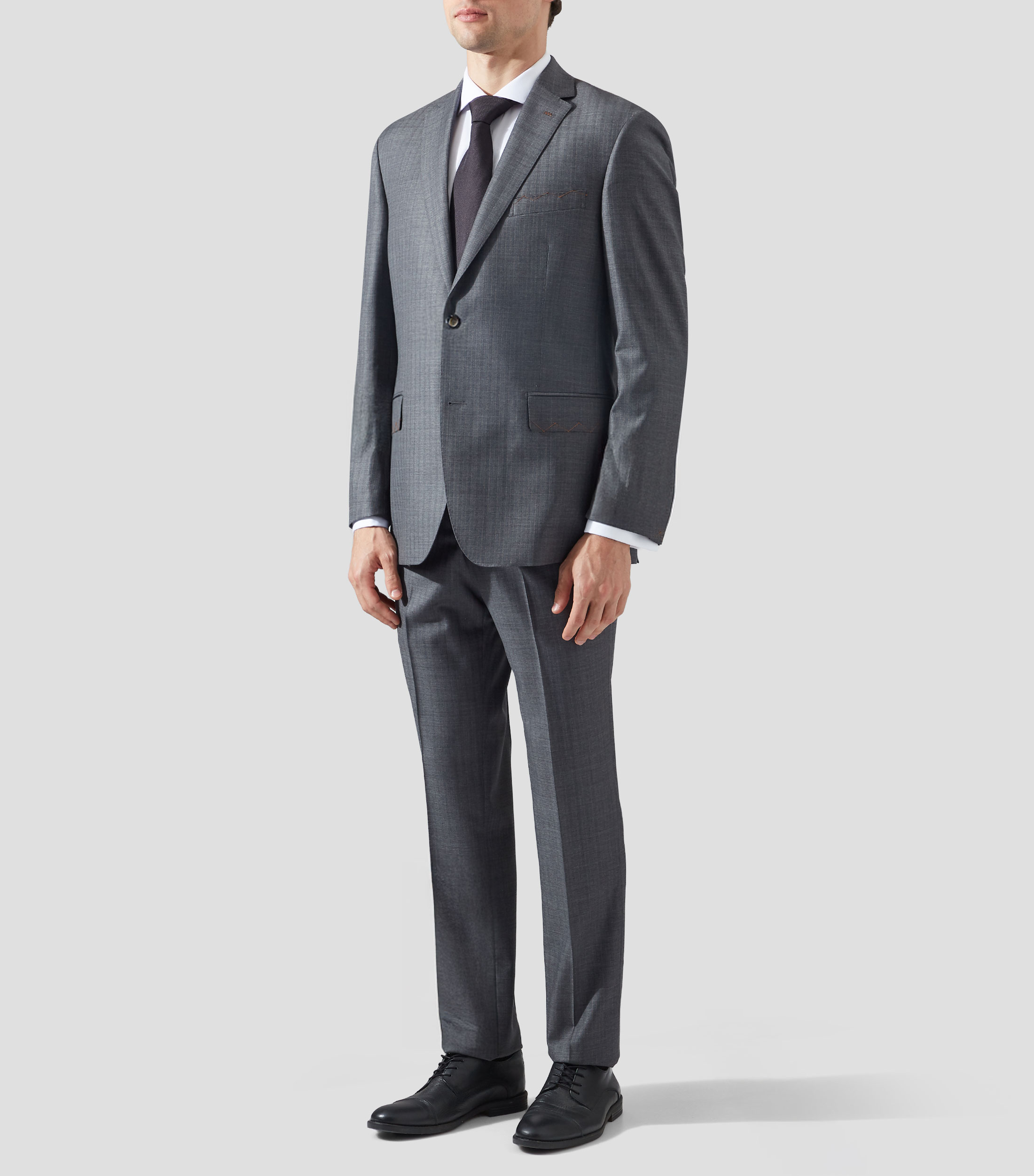 Traje corte slim liso Hombre