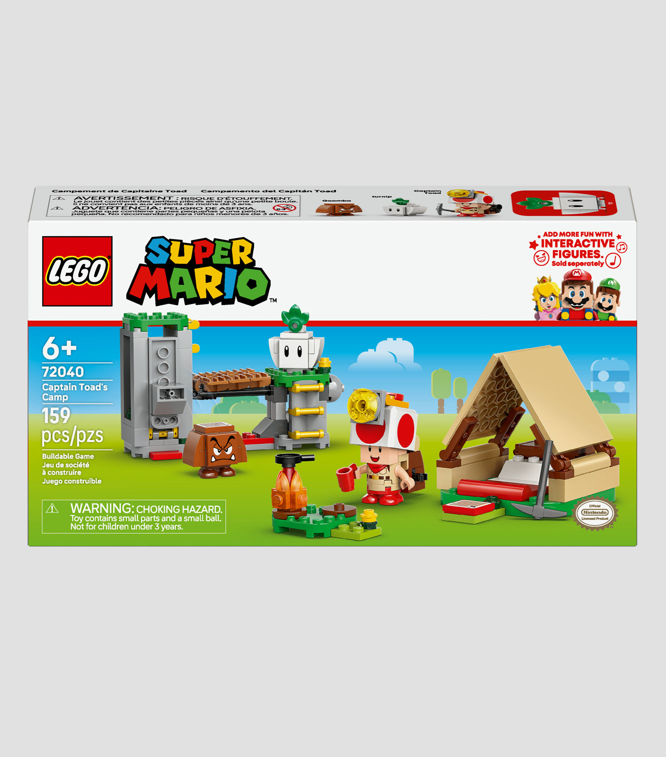 Lego Super Mario Campamento del Capitán Toad Juguete 72040