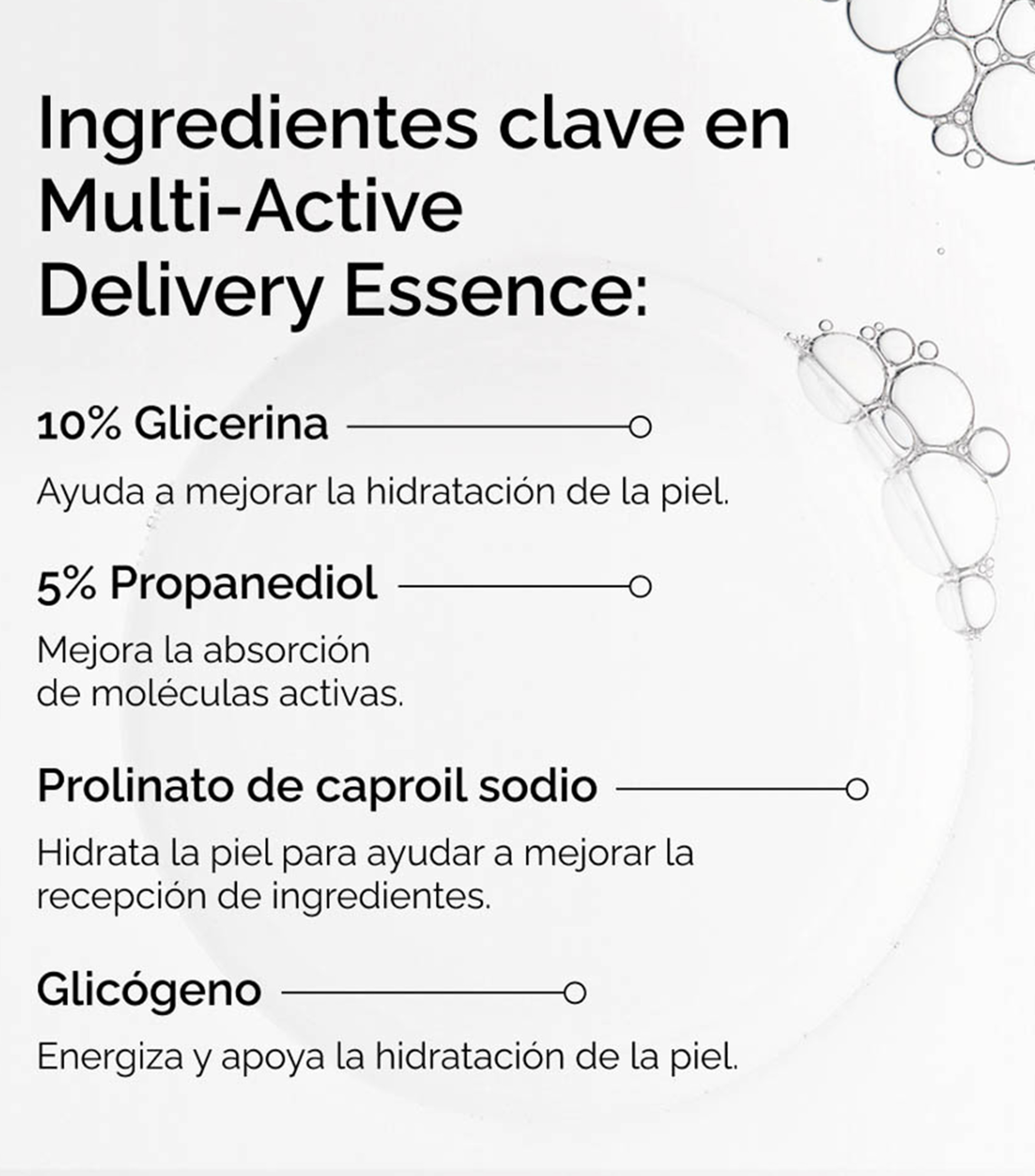 Sérum Esencia Facial Hidratante Multi-Active Delivery Essence, 100 ml