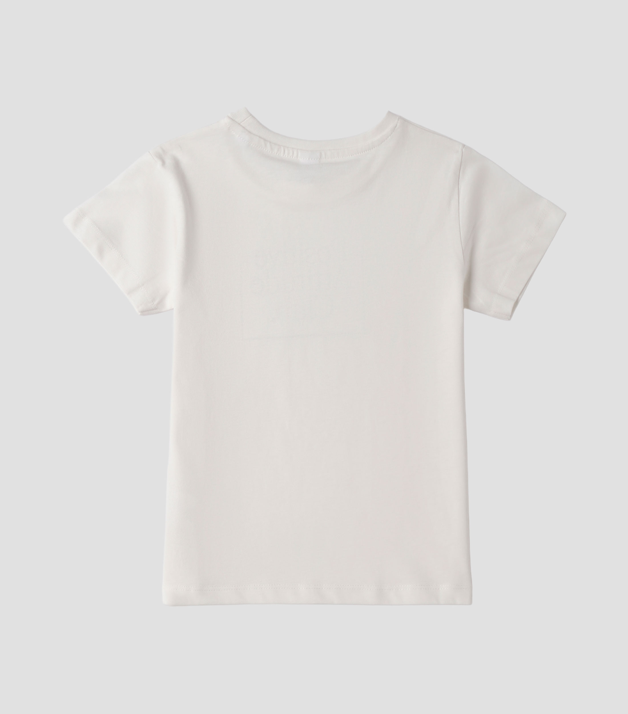 Playera cuello redondo manga corta estampada Niña