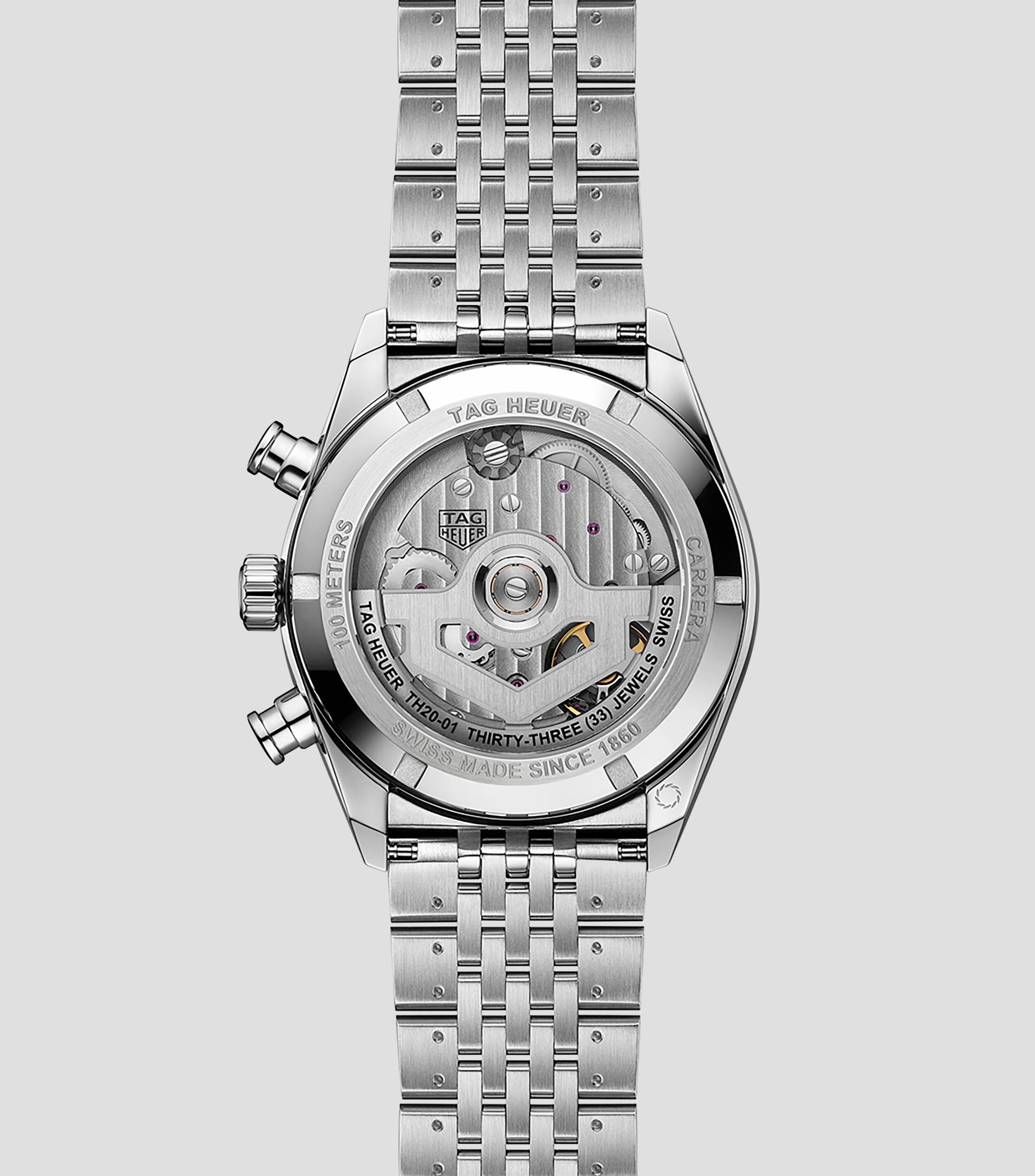 Reloj para hombre Carrera Chronograph Casual Plateado