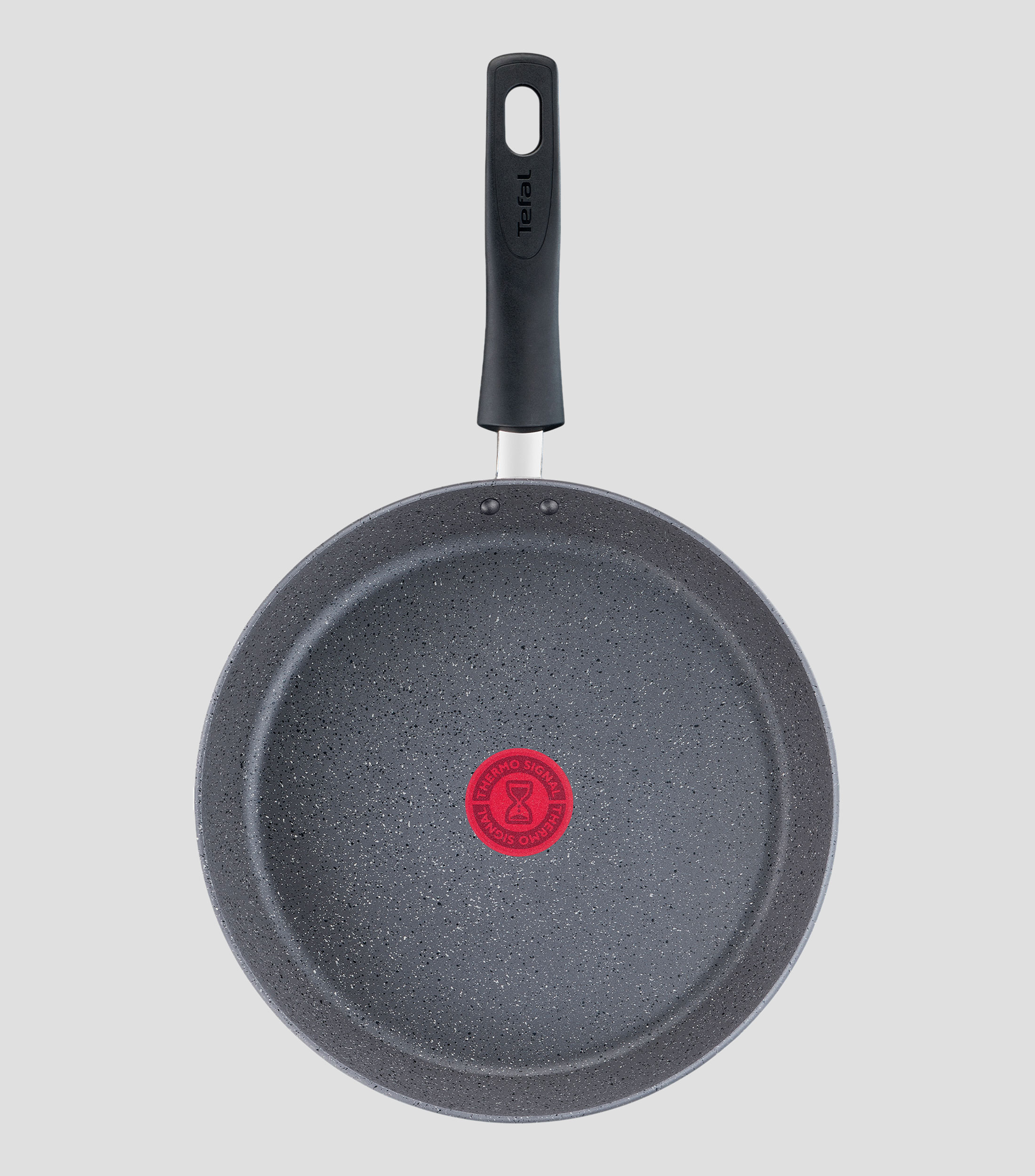 Crepera en Aluminio 28 cm gris jaspeado