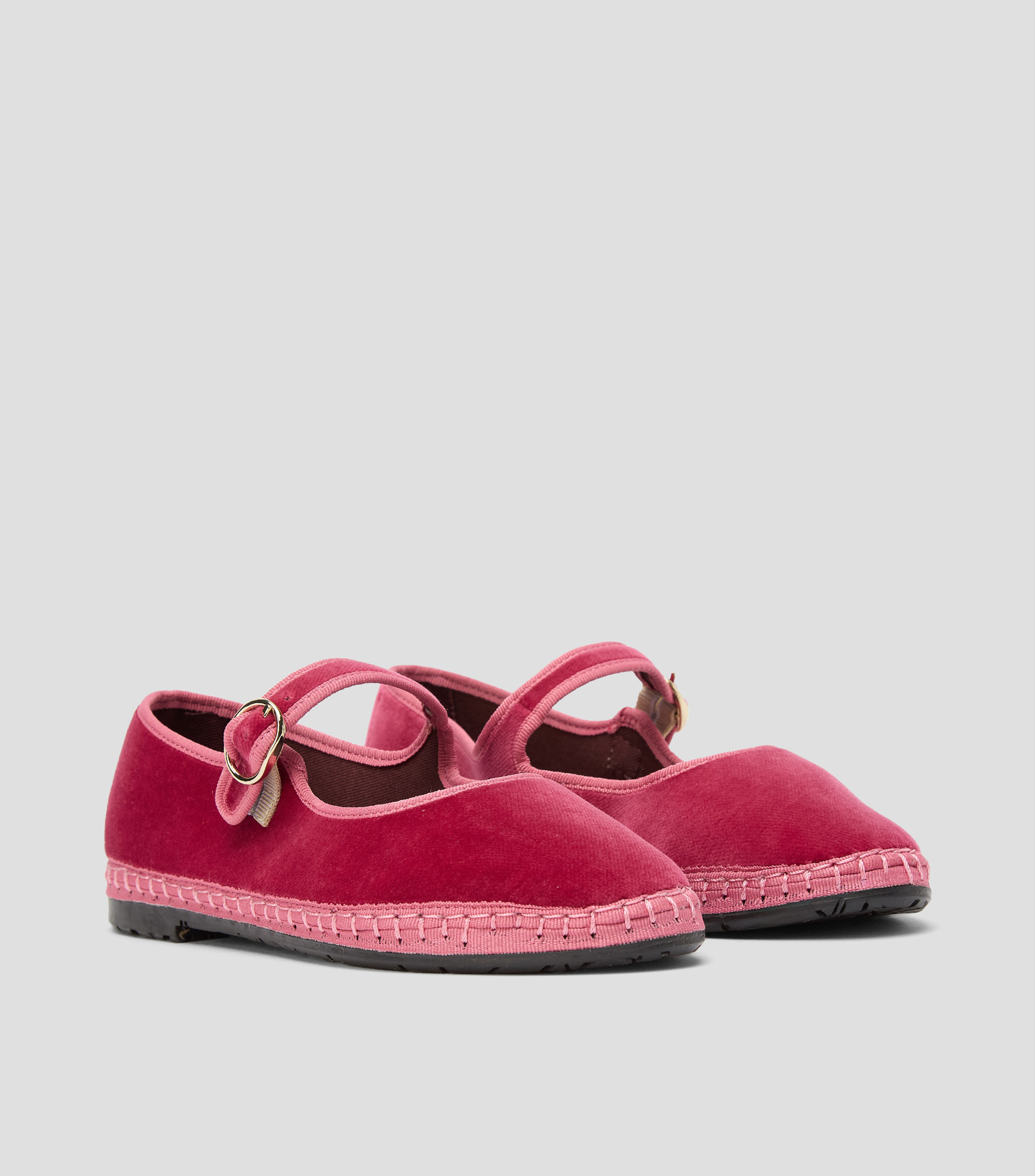 Flats Francés terciopelo Mujer