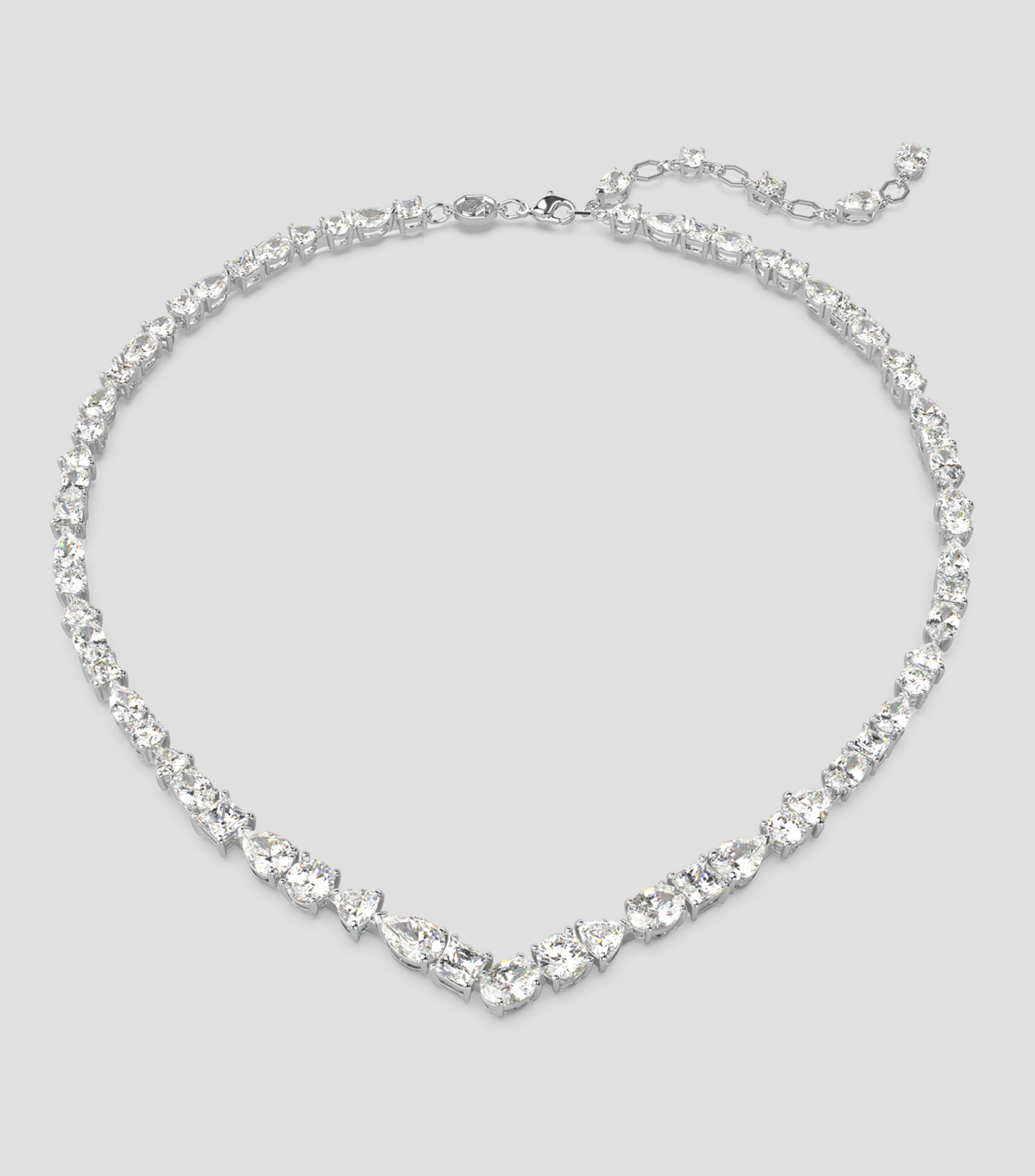 Collar con cristales de diferentes formas y tamaños Mujer