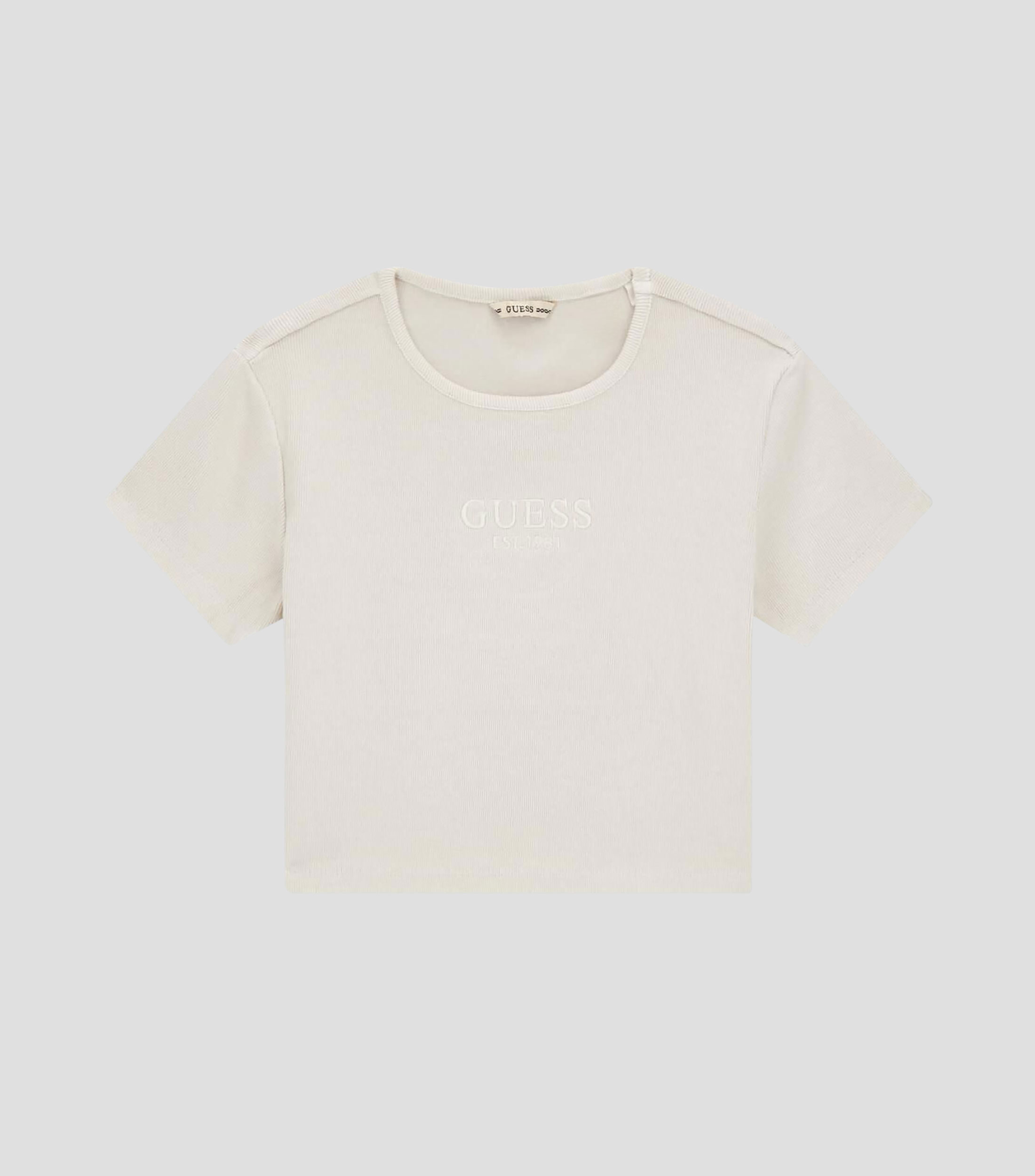 Playera cuello redondo manga corta lisa Niña