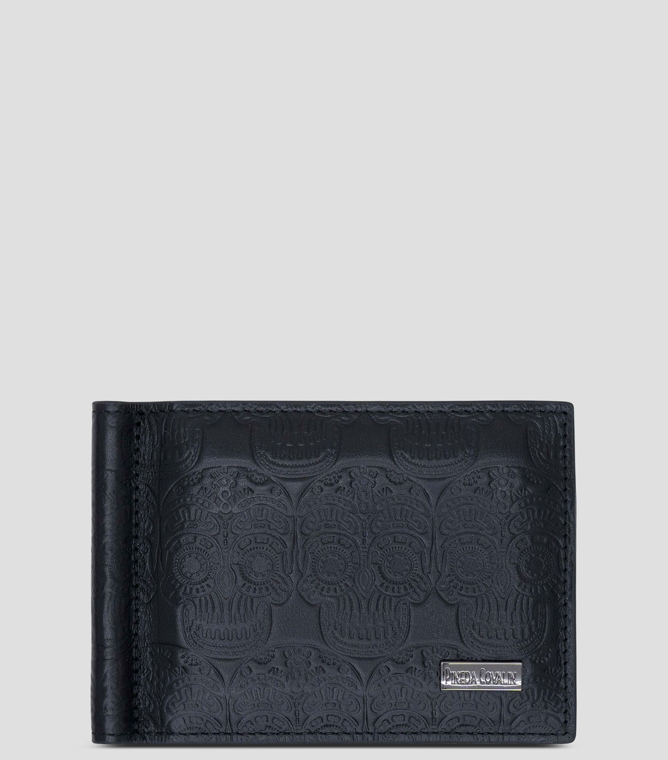 Cartera bifold en piel fantasía Hombre