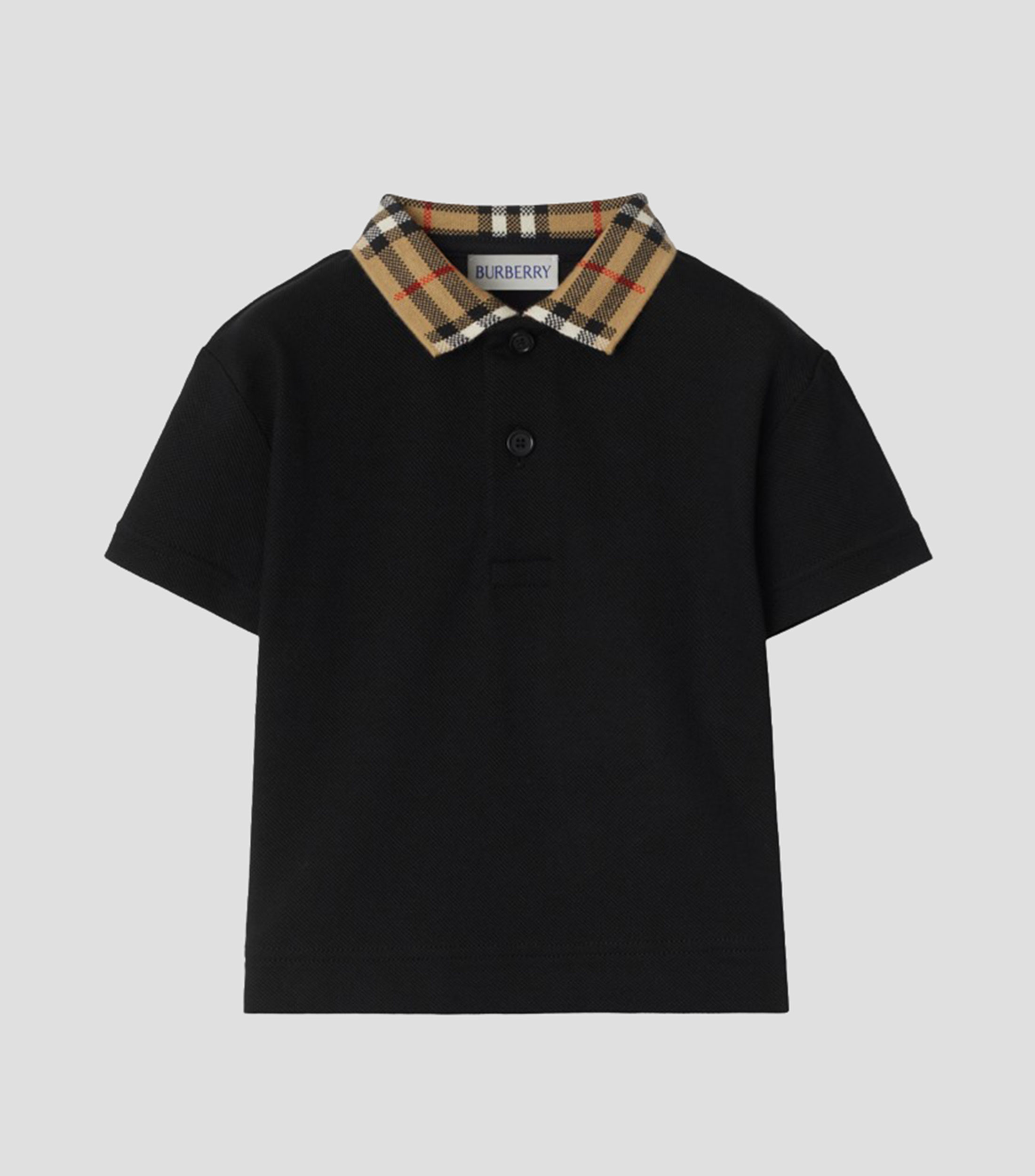 Playera Tipo Polo Manga Corta Cuadros Unisex