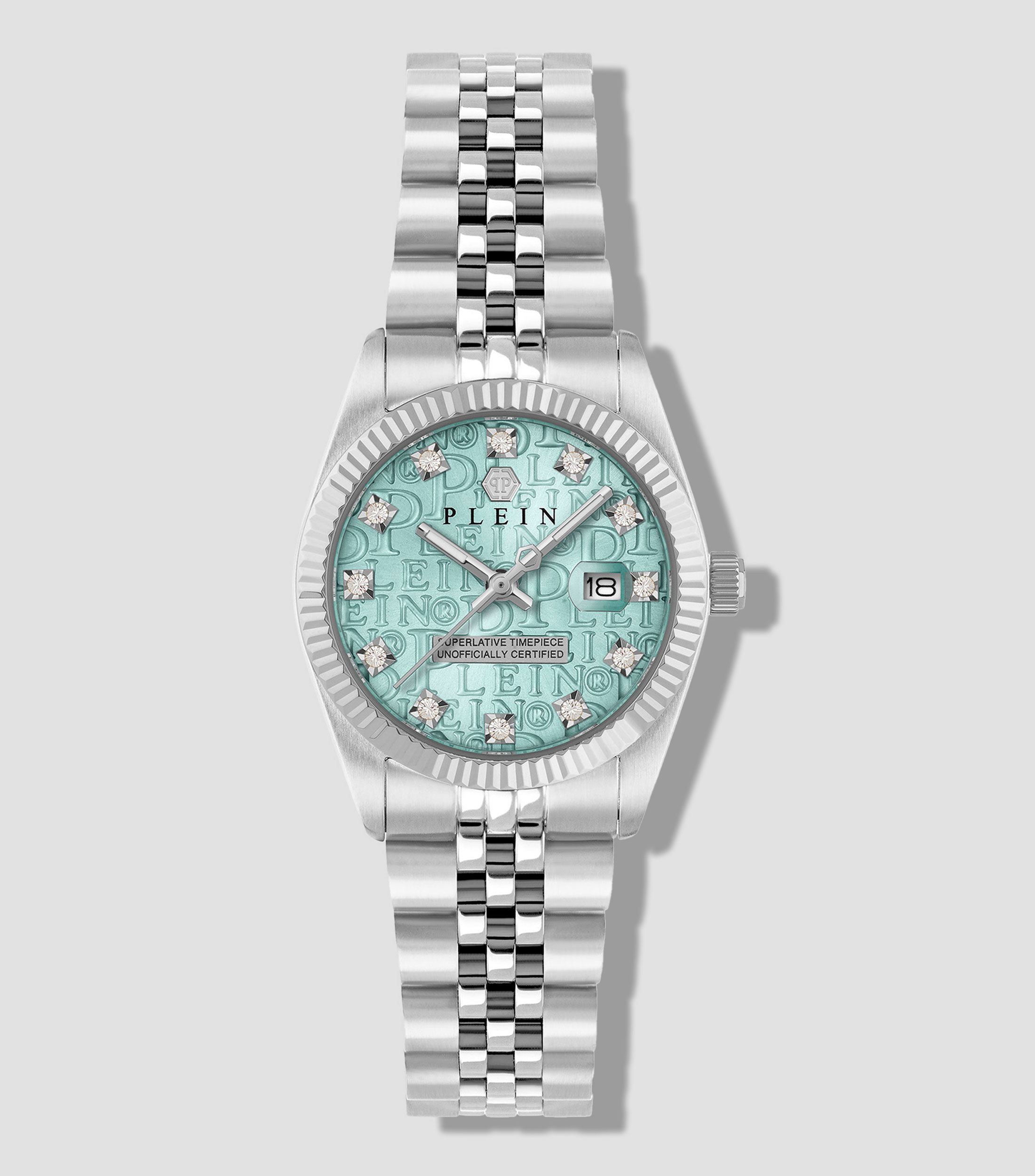 Reloj para Mujer Date Superlative Casual Azul, Plateado