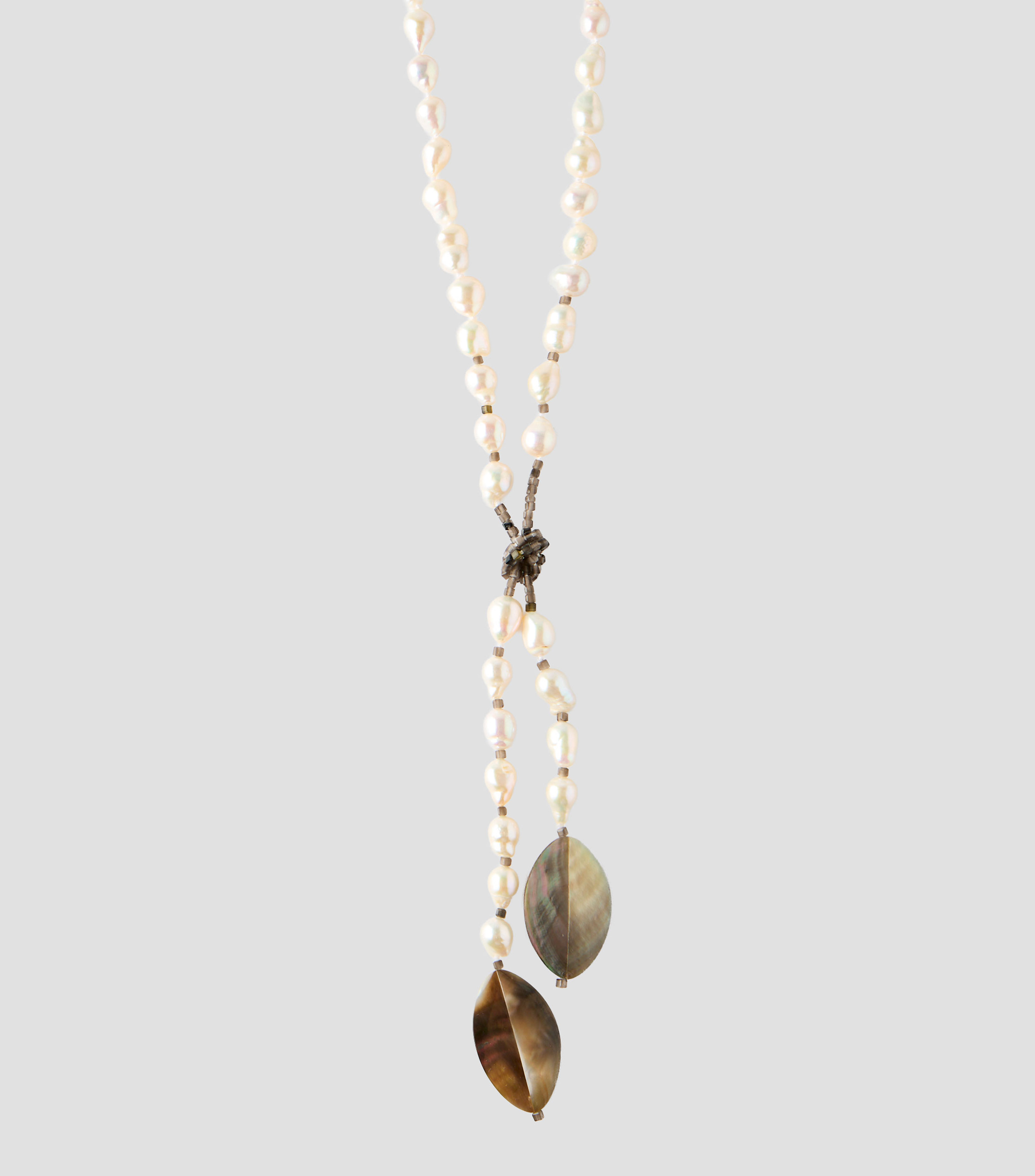 Collar de perlas con cuentas Mujer