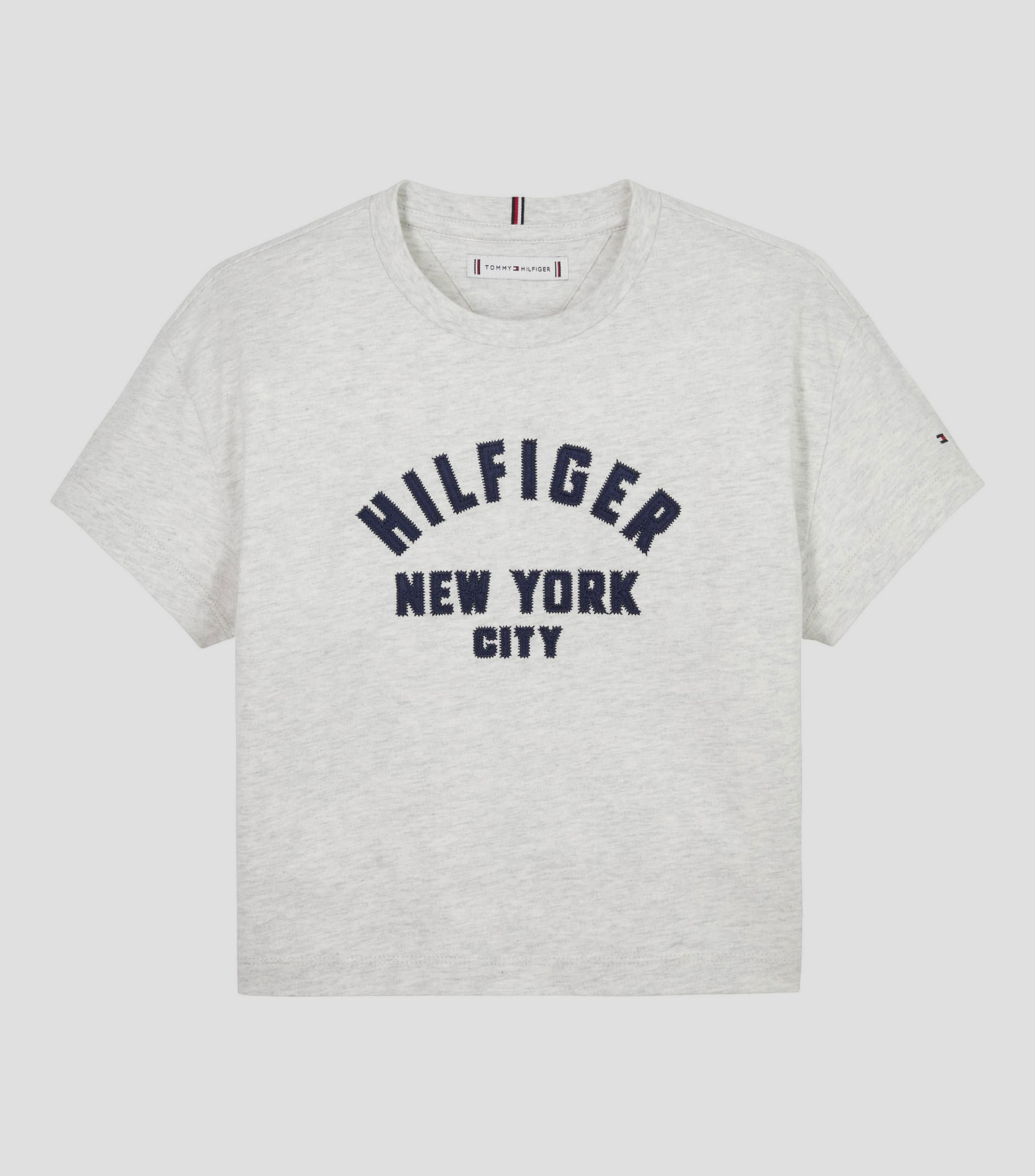 Playera jaspeada de manga corta Niña