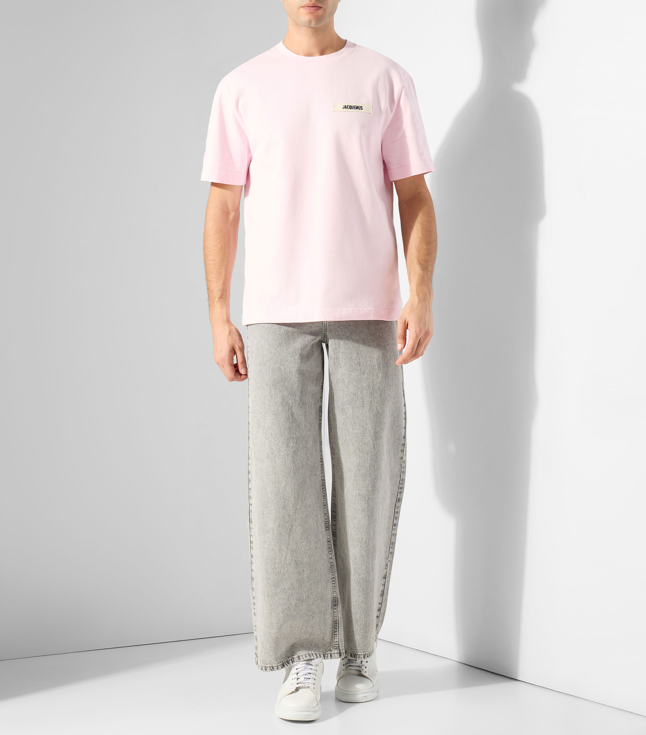 Playera cuello redondo manga corta lisa Hombre