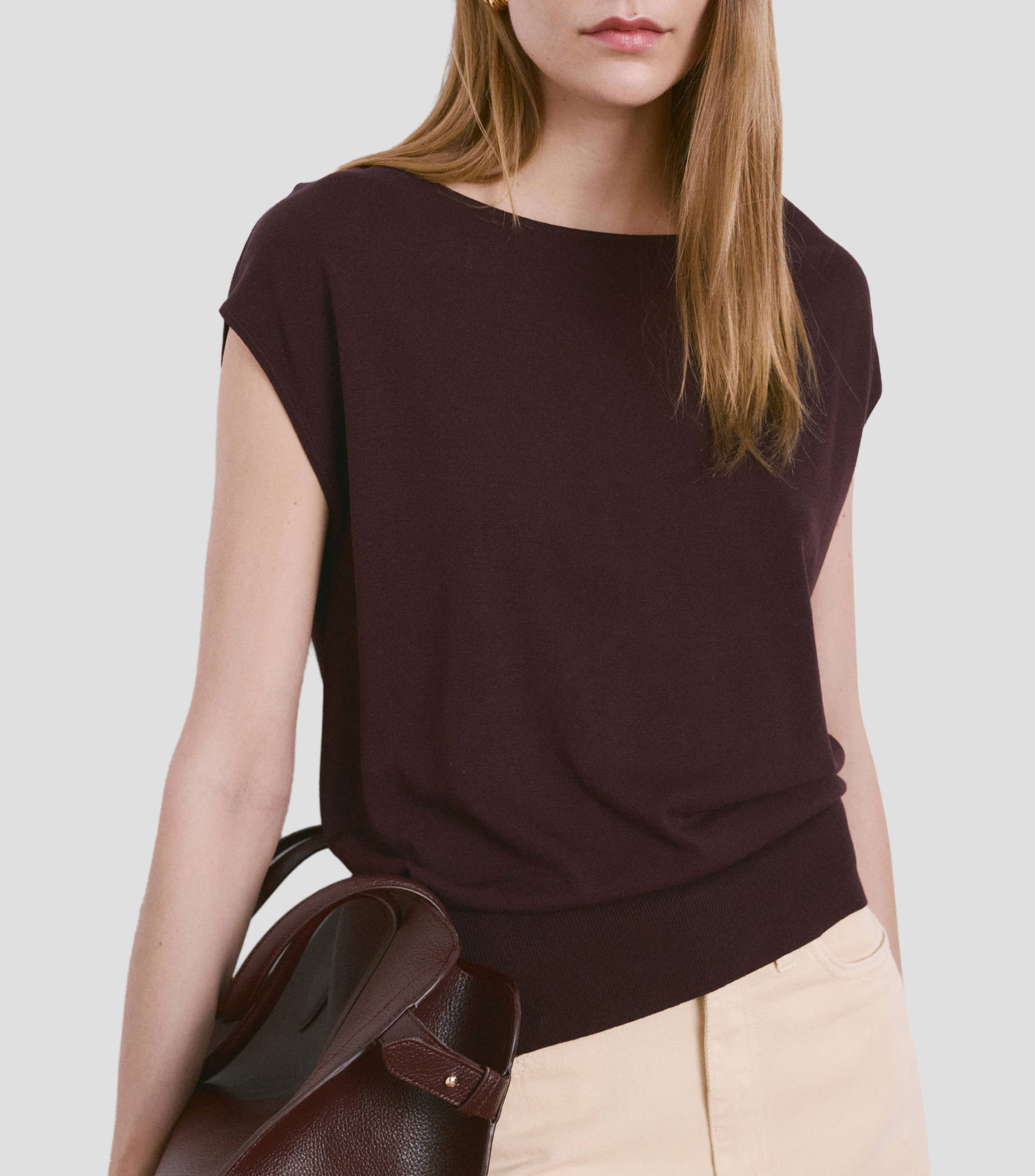 Suéter cuello redondo Mujer