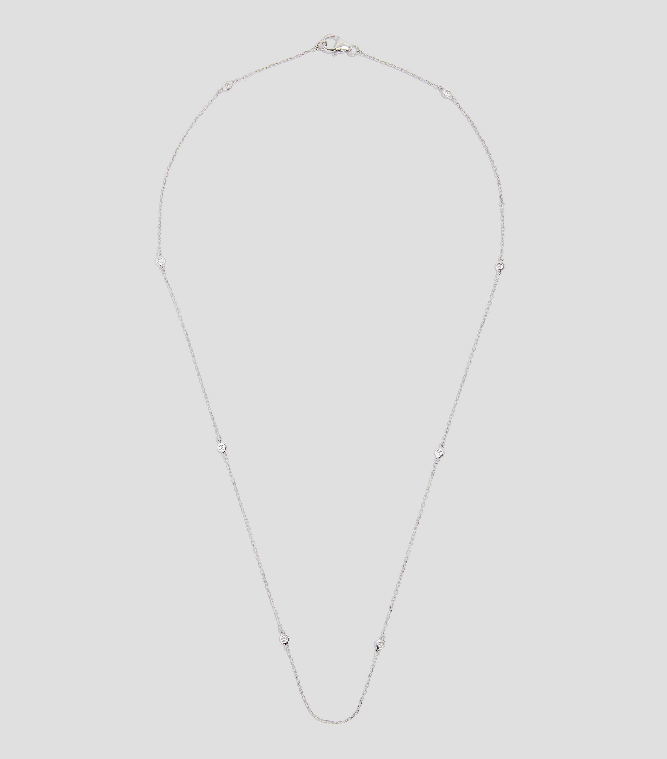 Collar en oro blanco de 18 Kts Mujer
