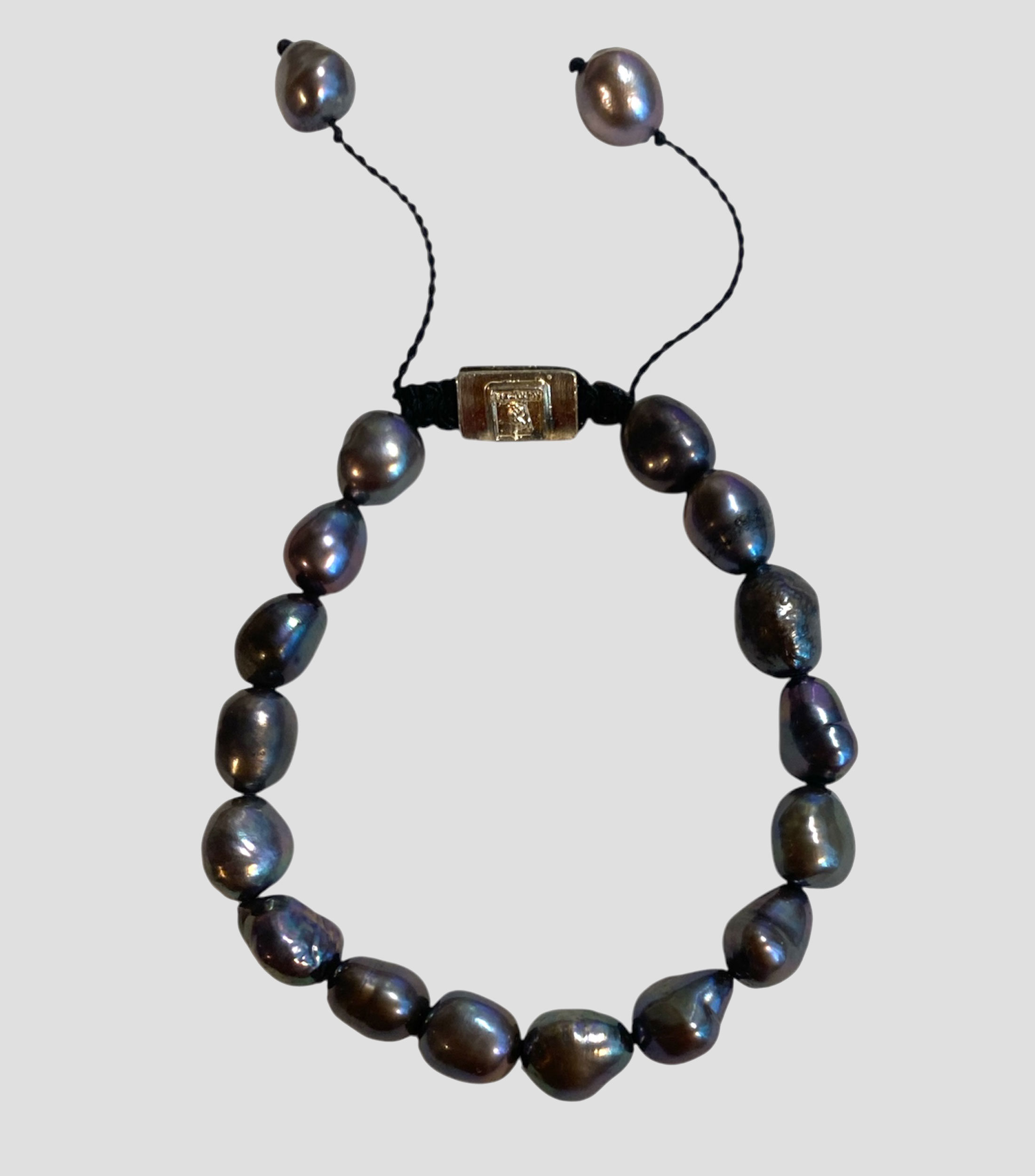 Pulsera con perlas grandes Hombre