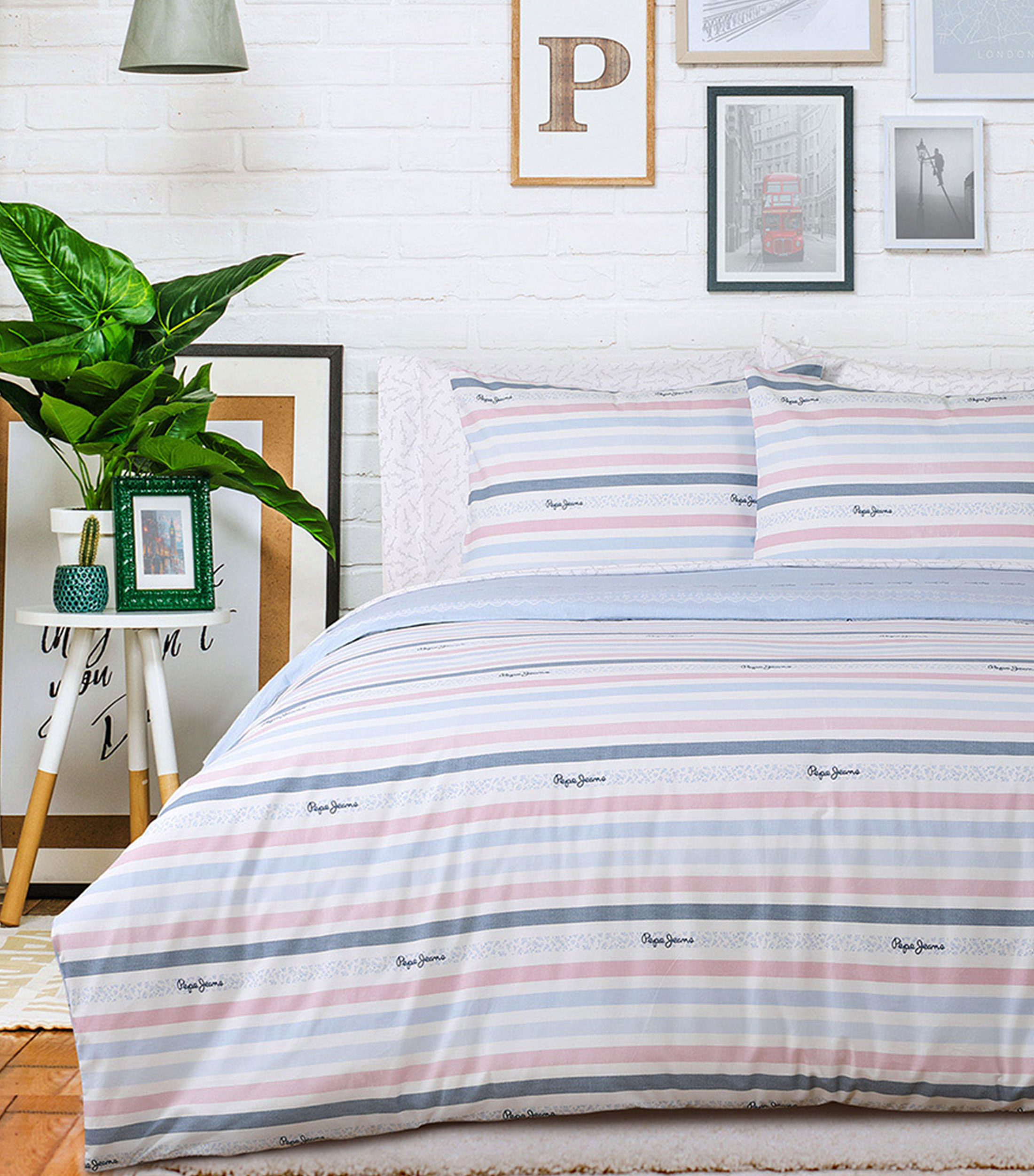 Juego de Edredón Matrimonial, Queen Size en Algodón