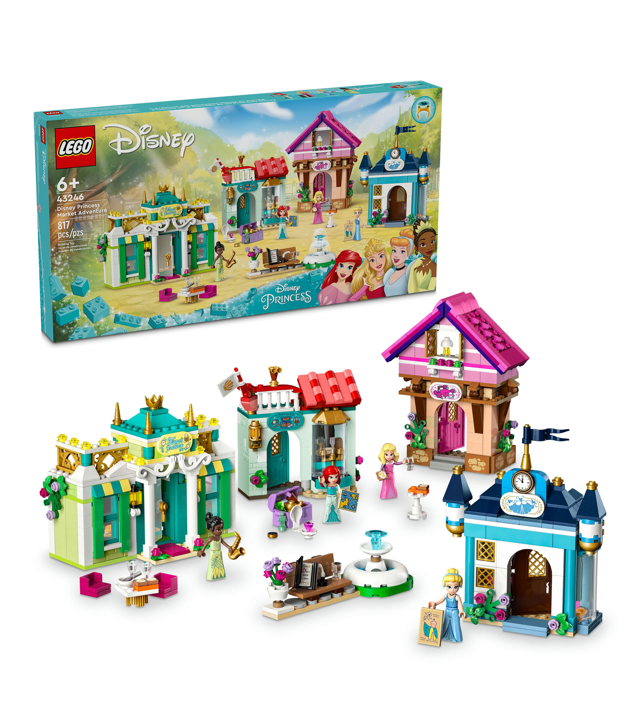 Lego Disney Princess Aventura en el Mercado de las Princesas Disney 43246