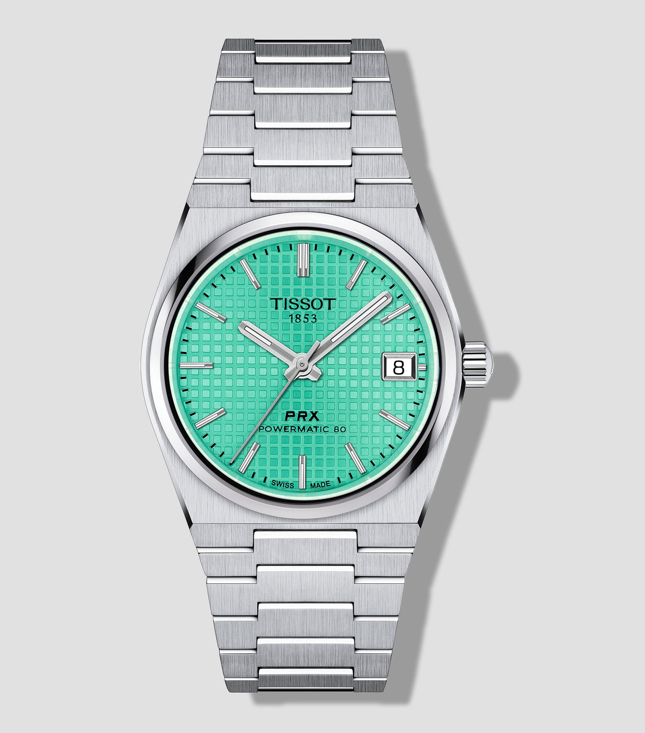 Reloj para Mujer PRX de vestir Verde, Plateado