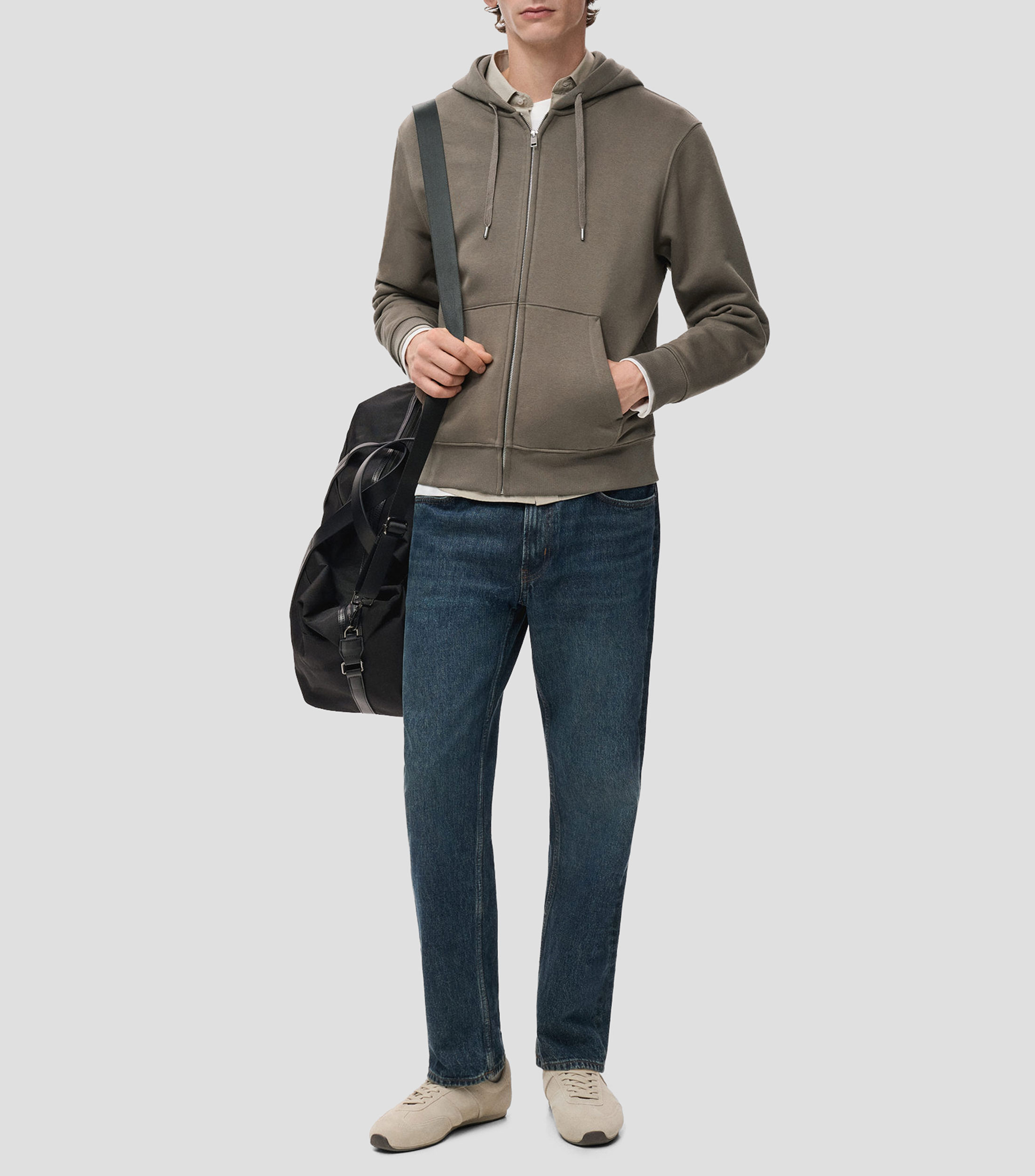 Sudadera con cierre y capucha Hombre