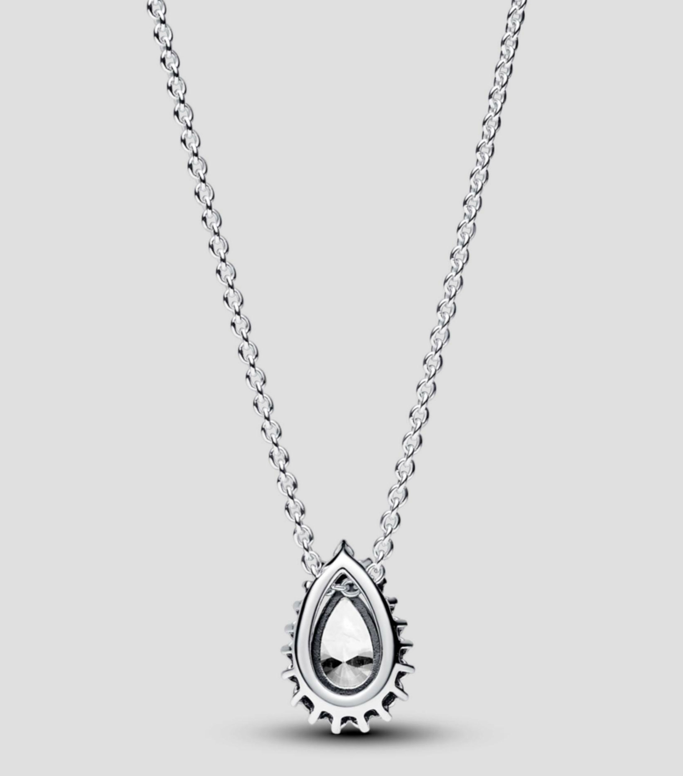 Collar Halo Pera brillante en plata Pandora Timeless Mujer