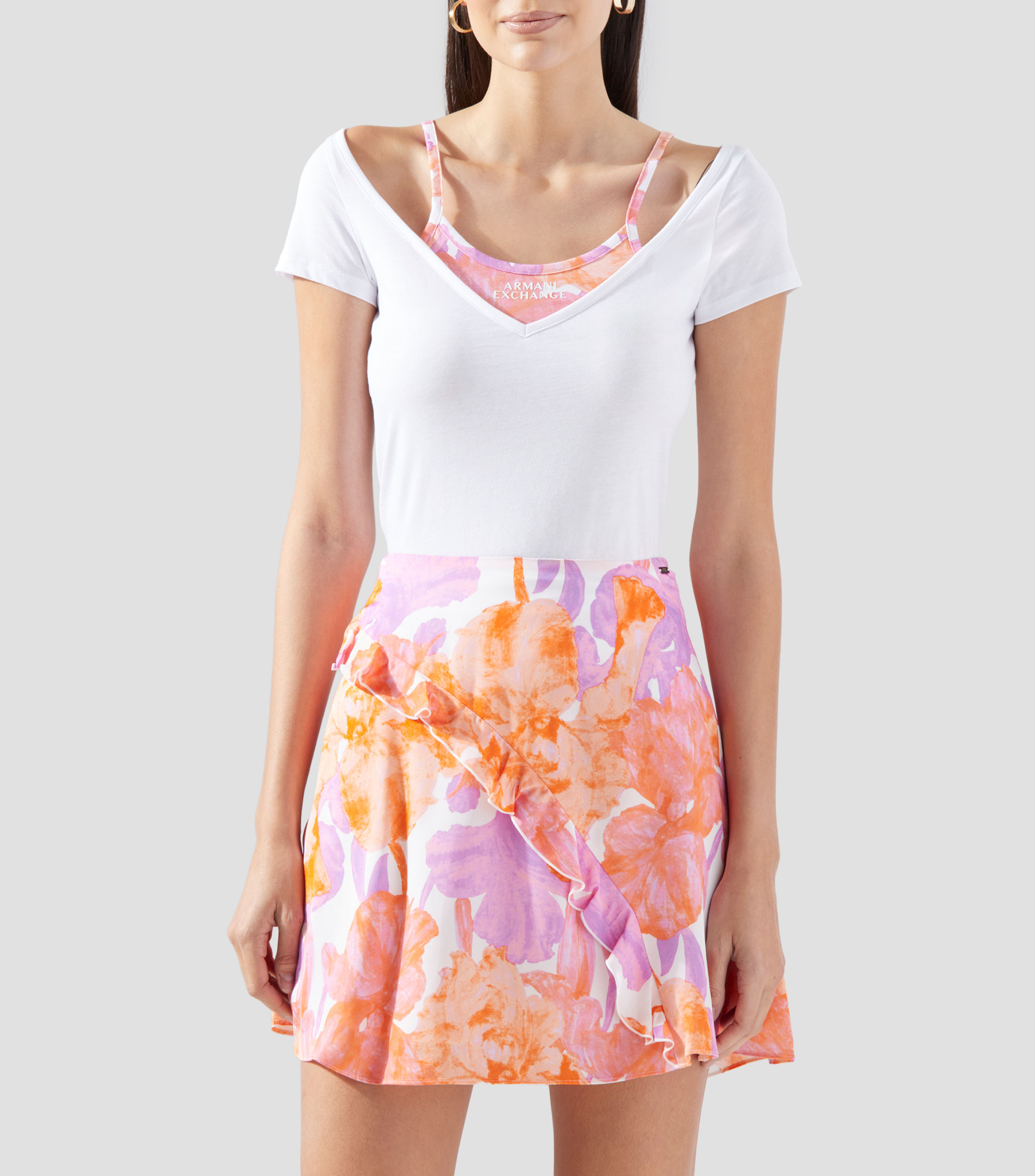 Playera cuello redondo manga corta Mujer