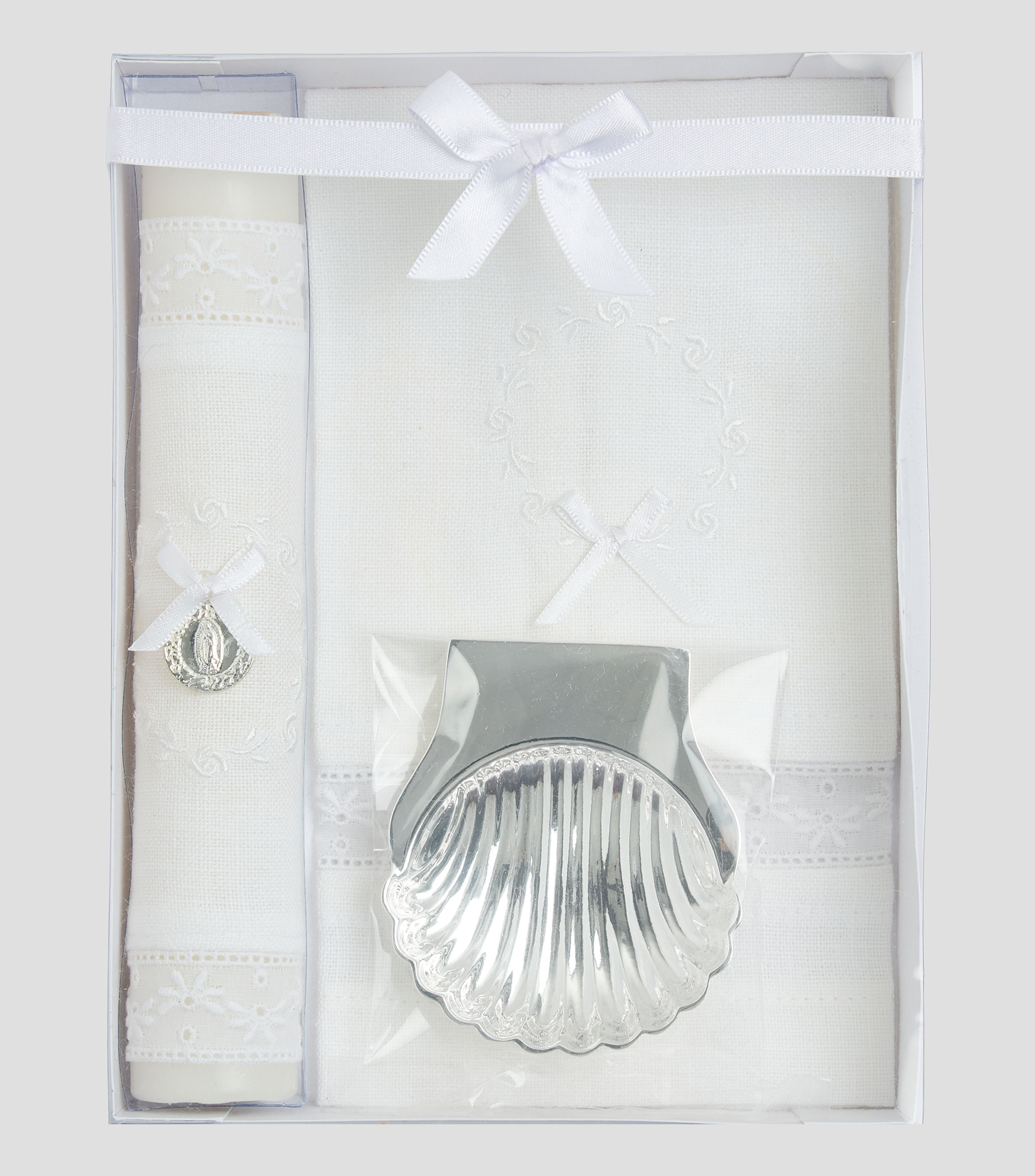 Kit para Bautizo, blanco