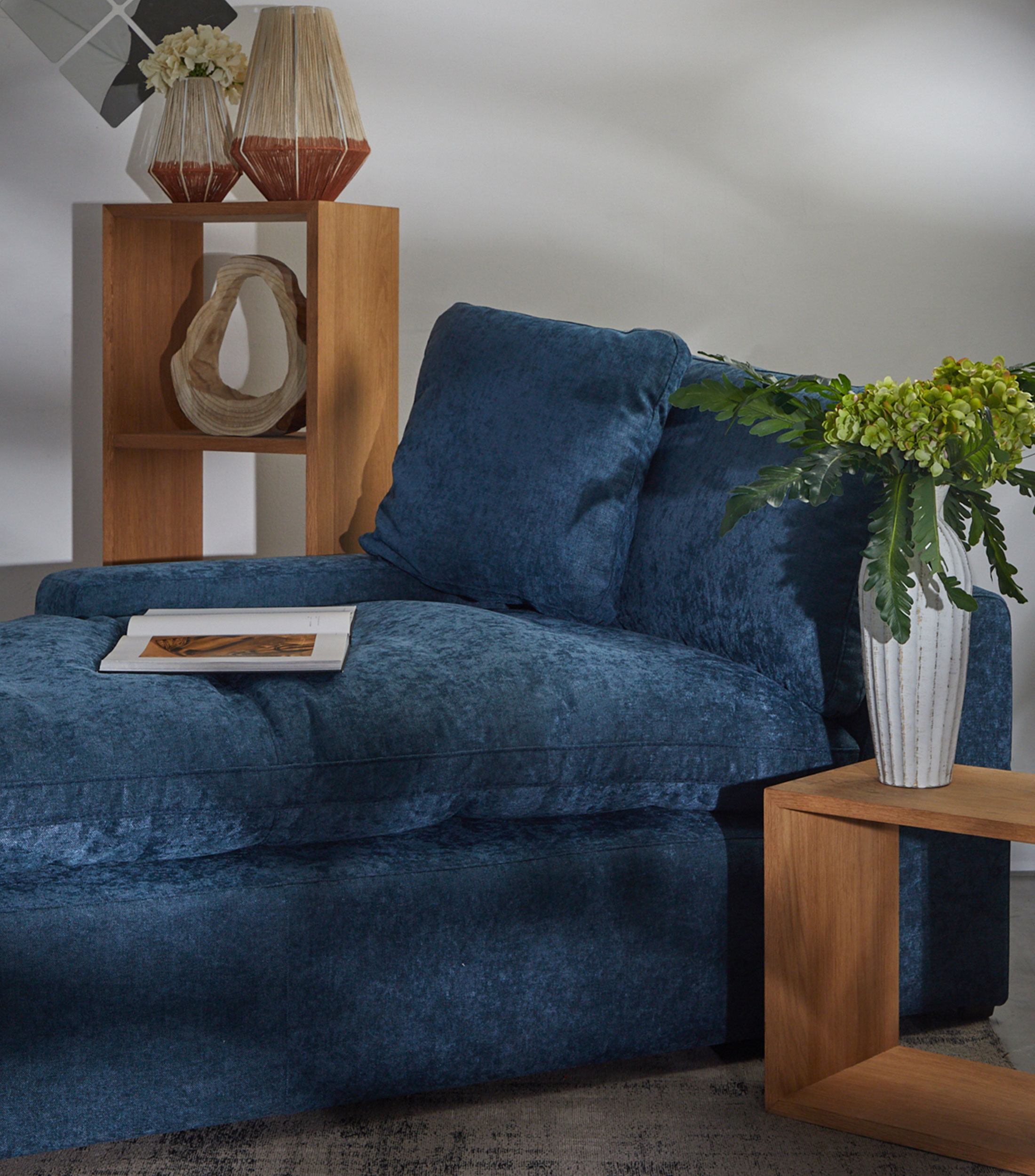 Chaise Longue Izquierdo Serena Azul