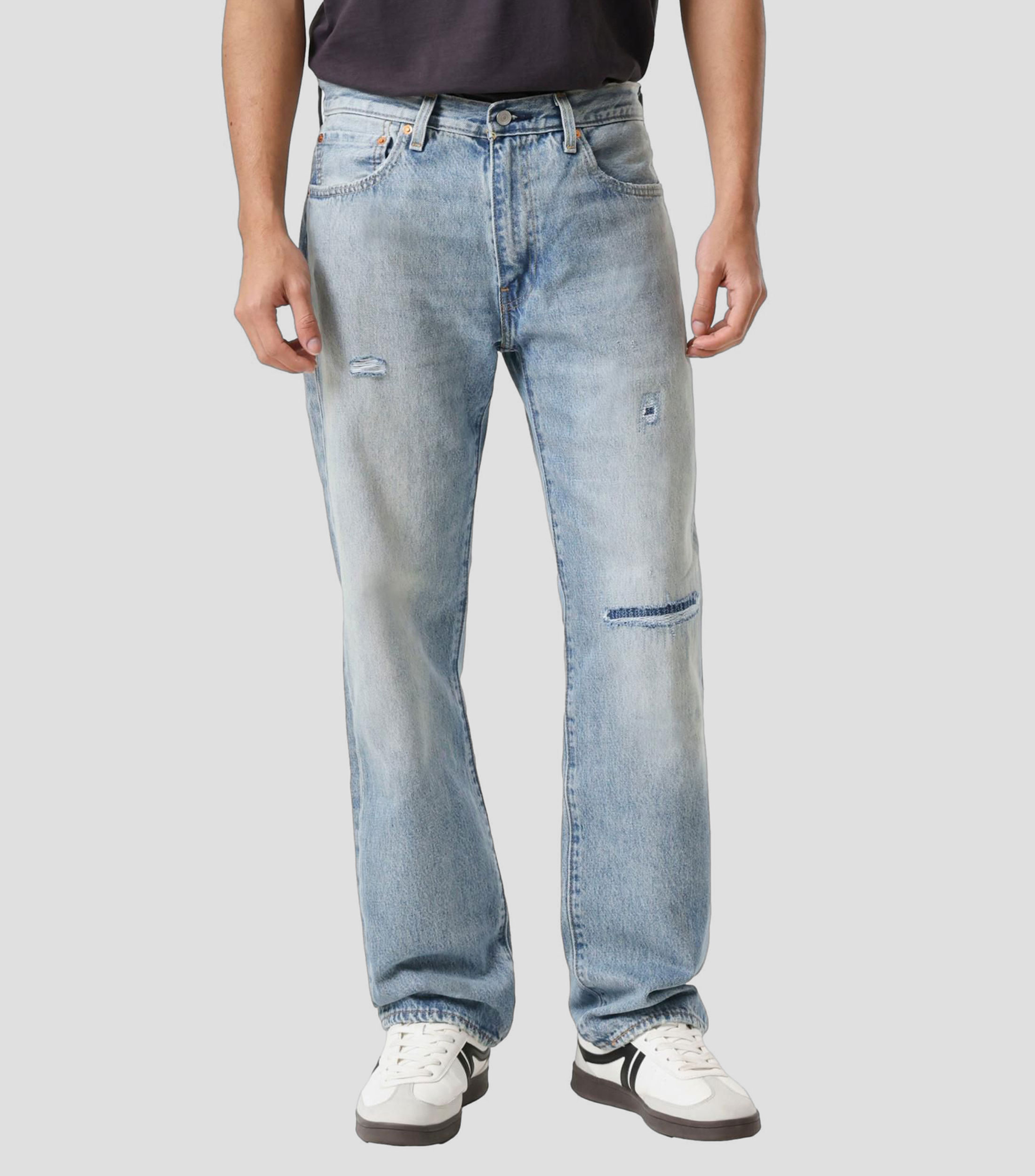 Jeans relaxed sólido Hombre