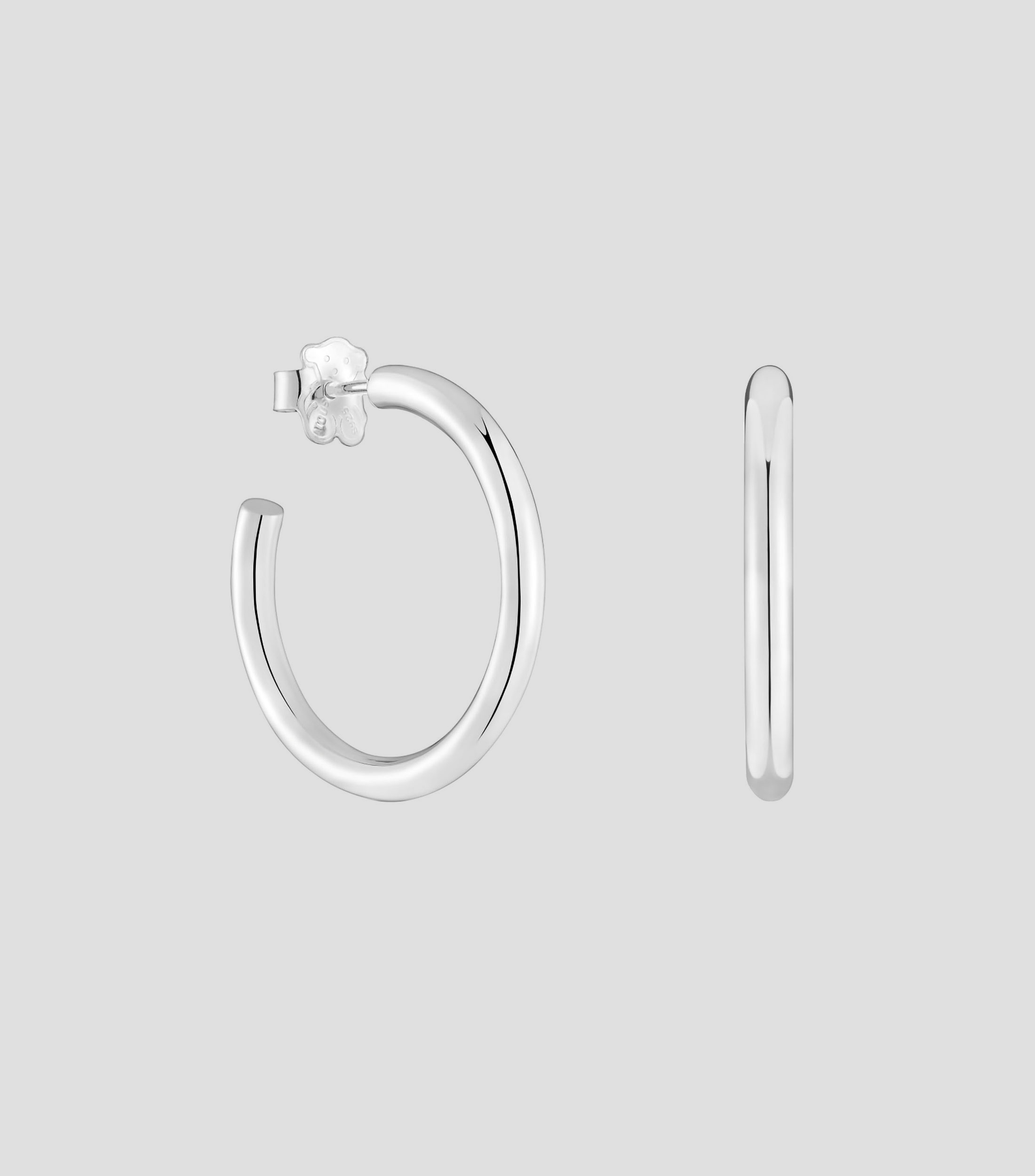 Aretes en plata .925 en aro Mujer