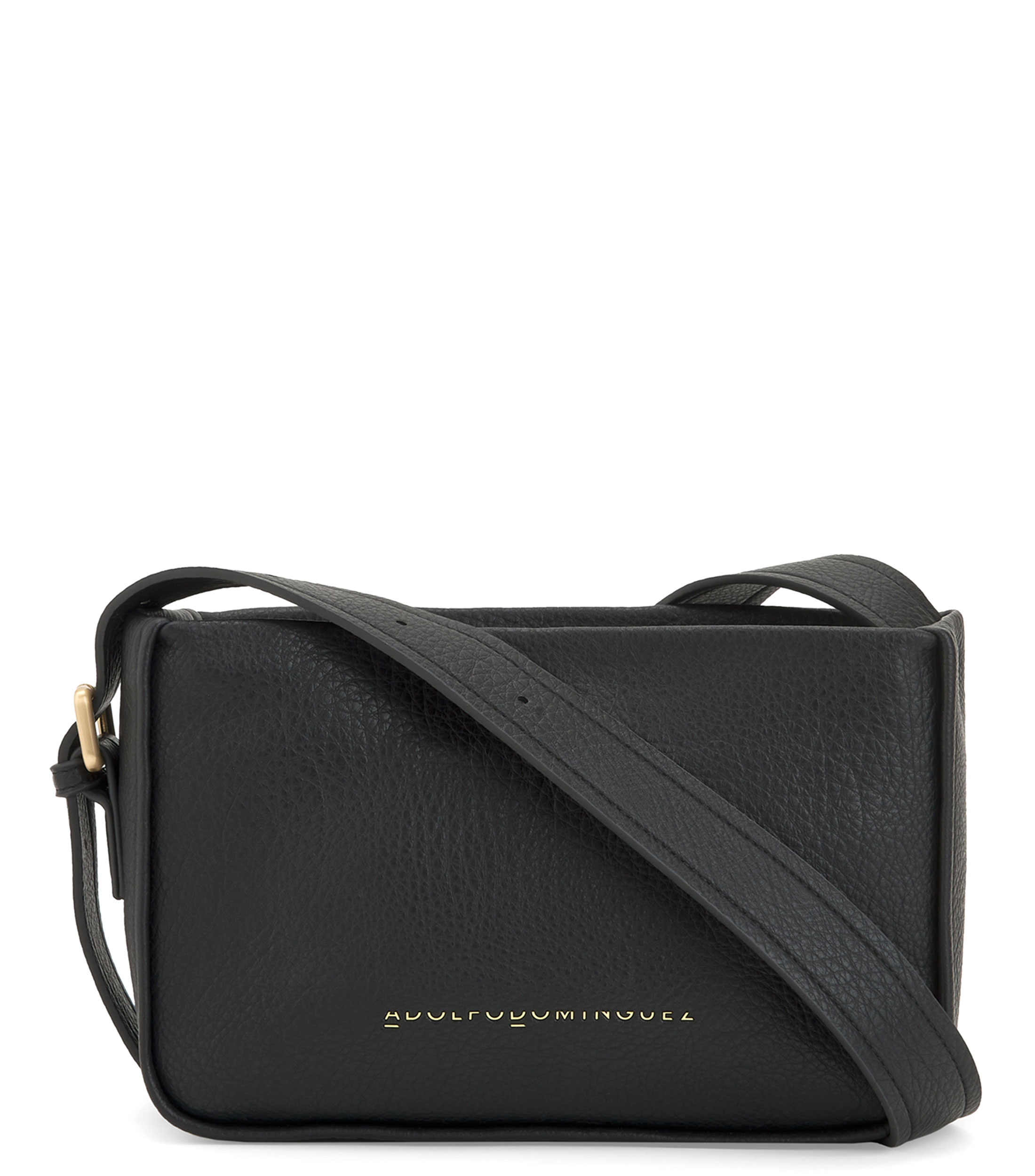 The Drop Bandolera De Piel Trenzada Adolfo Domínguez Negra