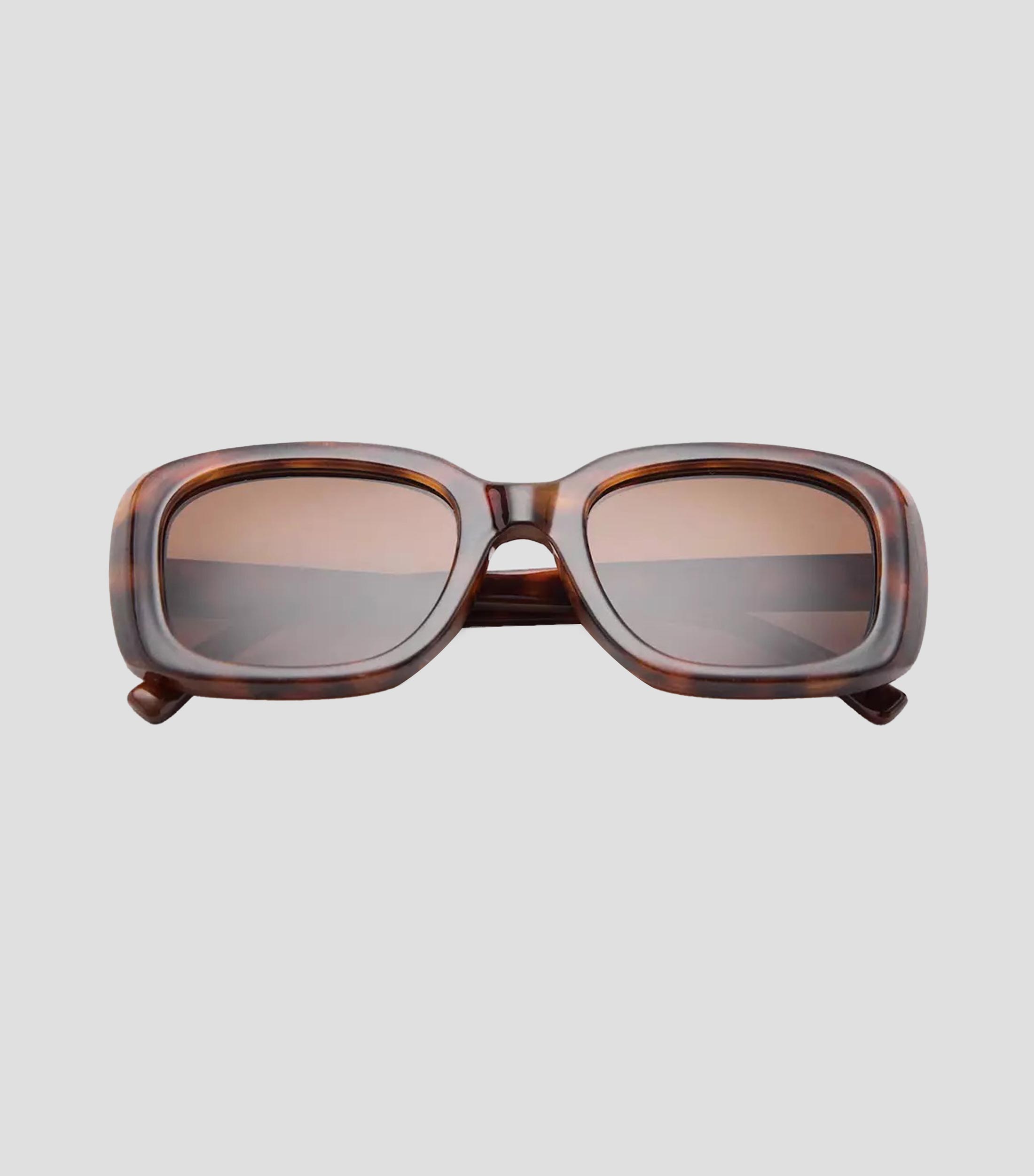 Lentes de sol rectangulares carey Mujer