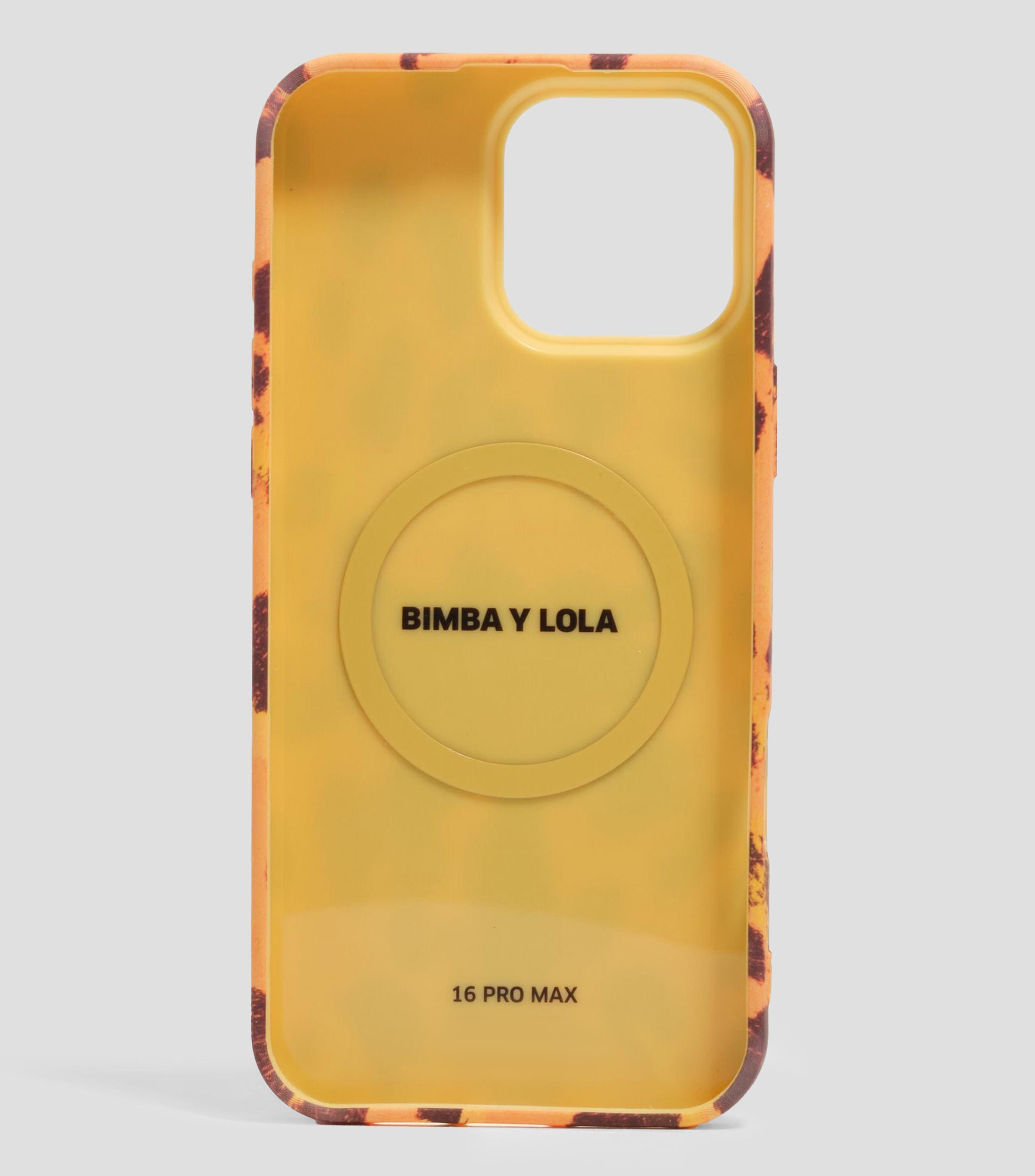 Funda rígida iPhone 16 Pro Max palmera amarilla