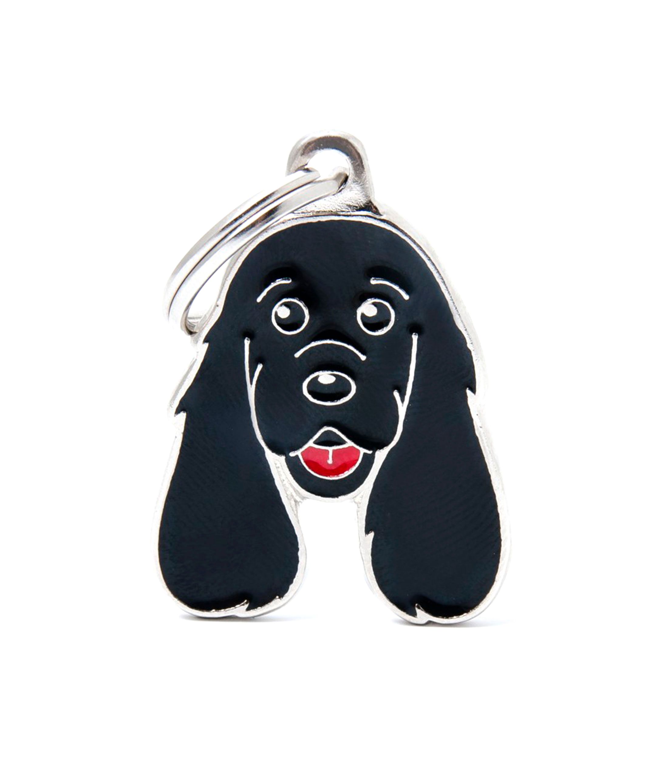 Placa para Mascota Friends Black Cocker en metal