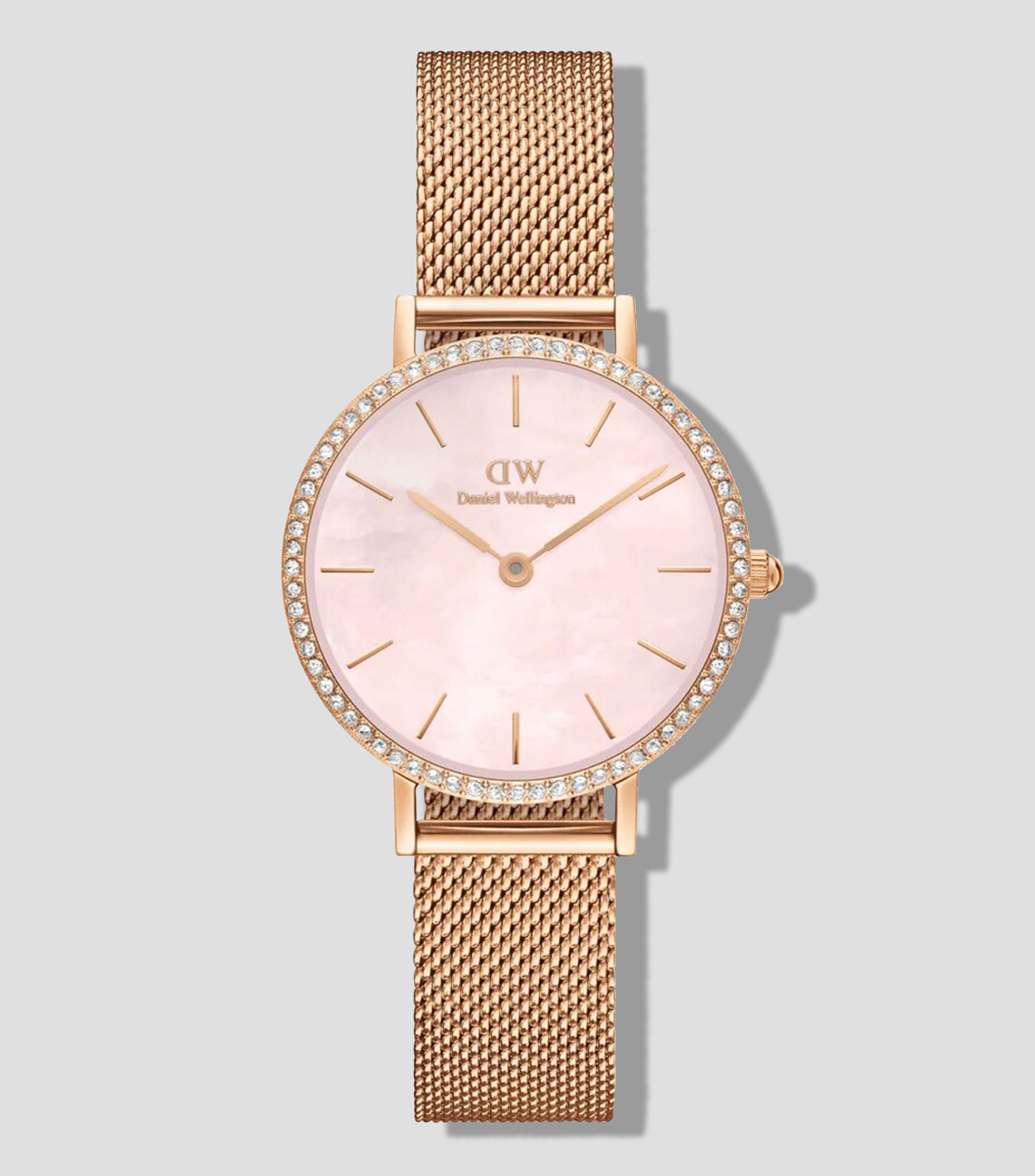 Reloj para Mujer Petite Madre Perla Mesh, casual, Rosa