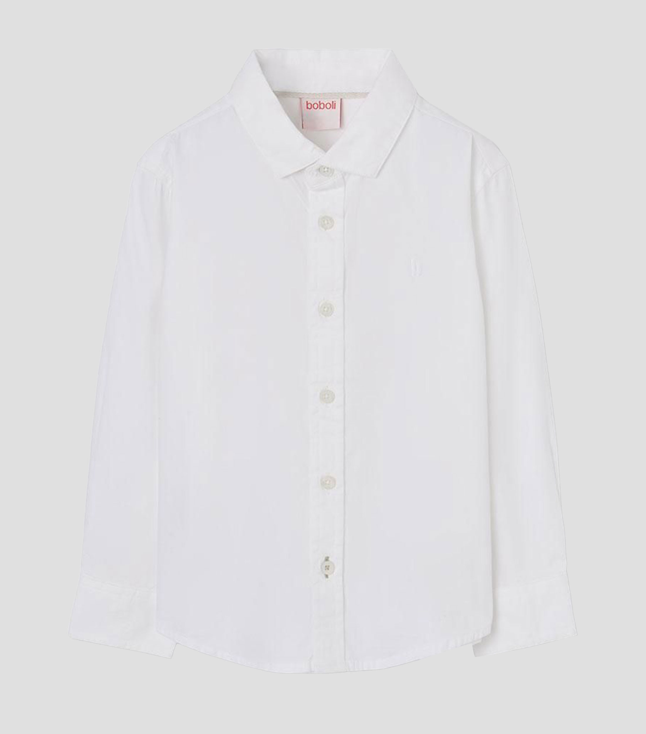 Camisa lisa manga larga Niño