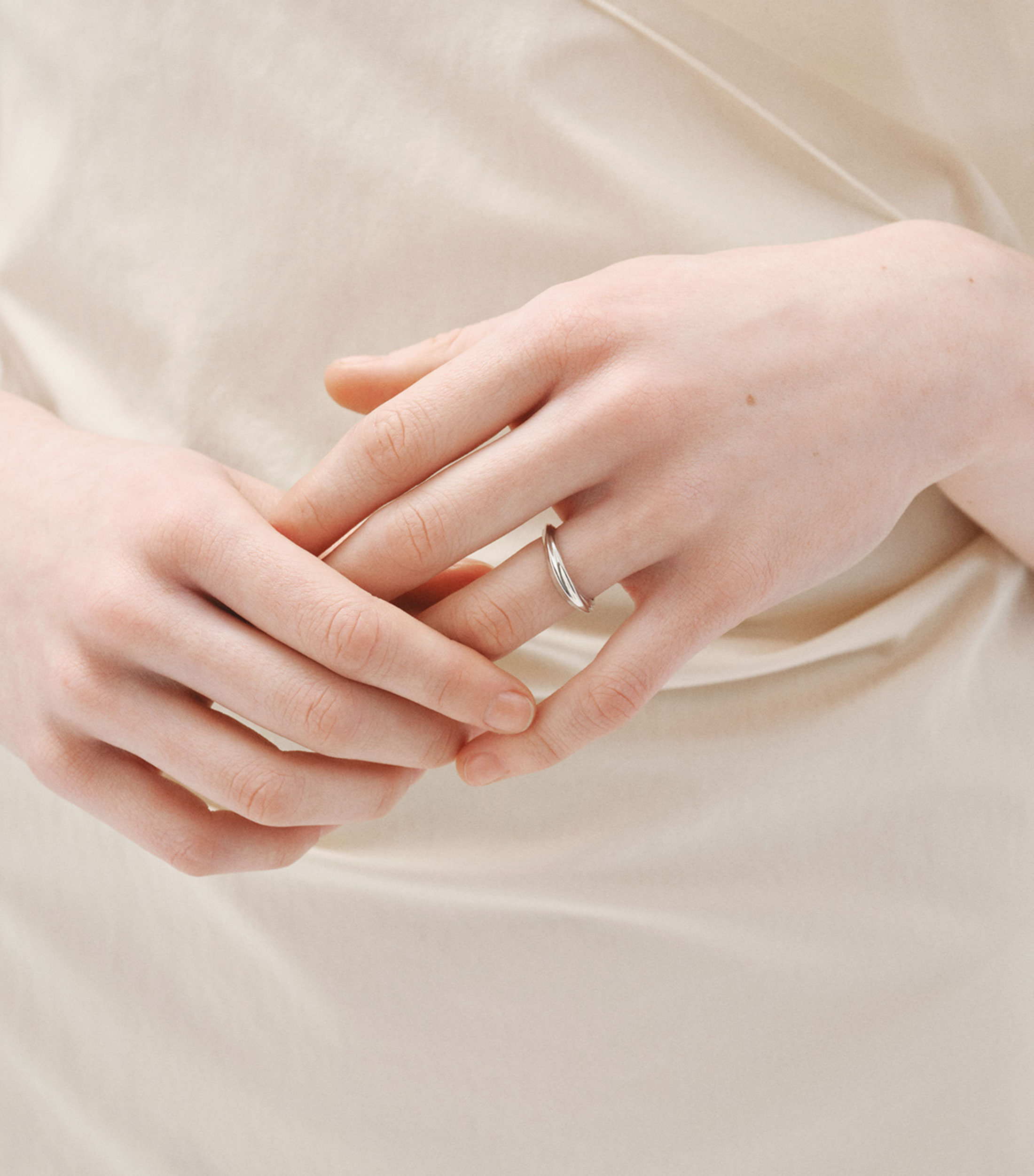 Anillo en Plata .925 Textured Mujer