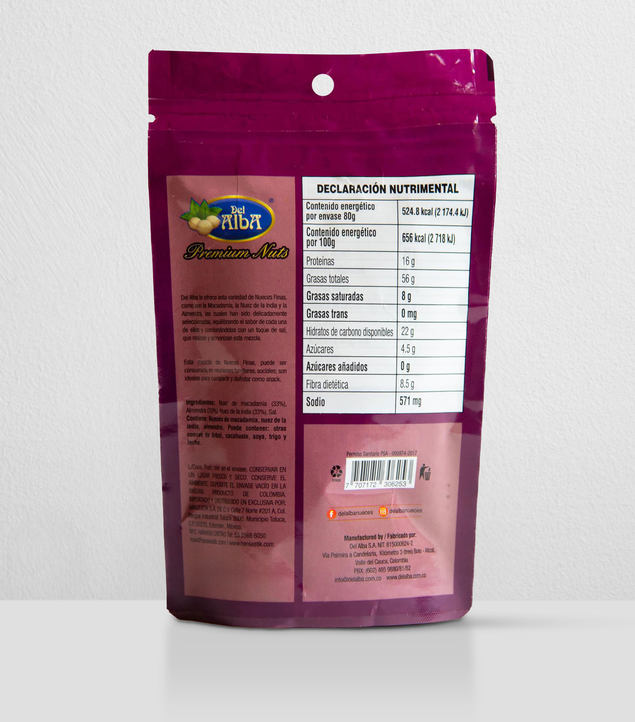 Mezcla de Nueces del Alba, 80 g