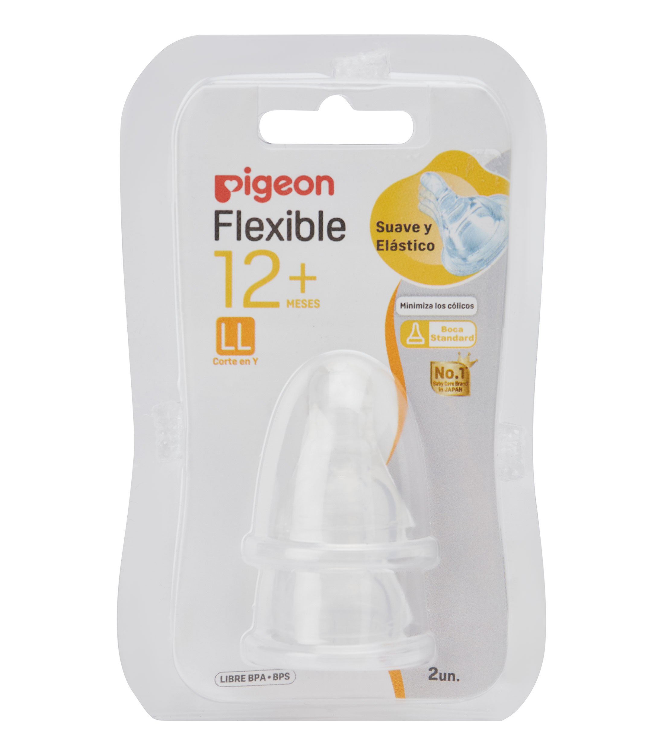 Set 2 Tetinas Flexible Standard 12 Meses