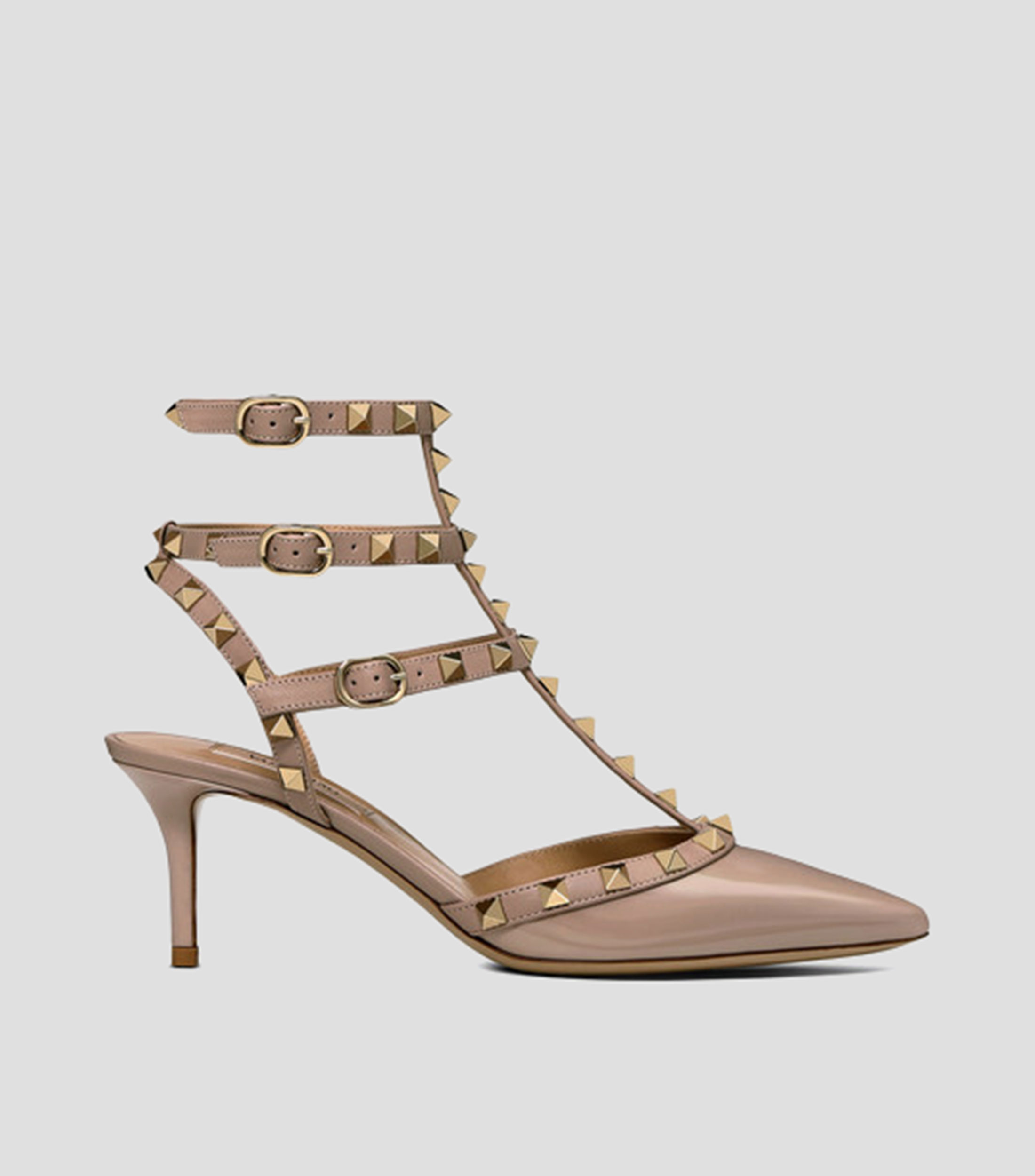 Zapatillas con pulsera con tacón medio de aguja Mujer