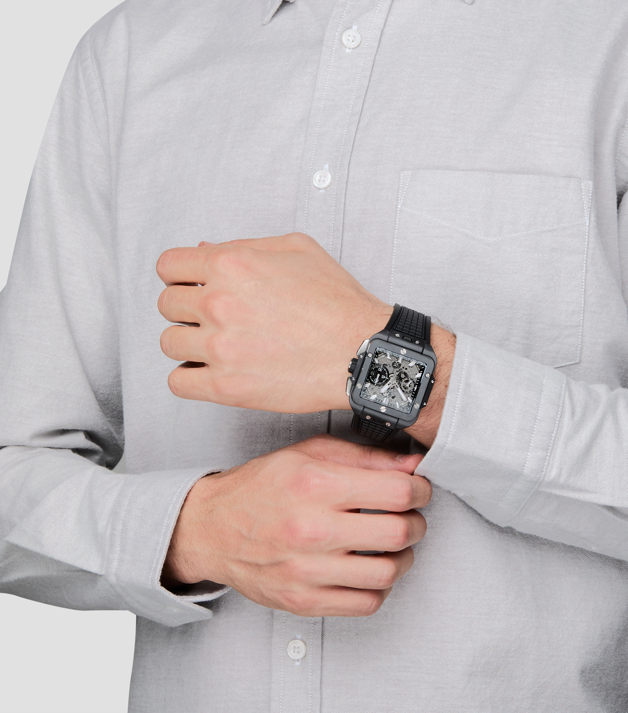 Reloj para Hombre Unico Black Magic Casual, Gris