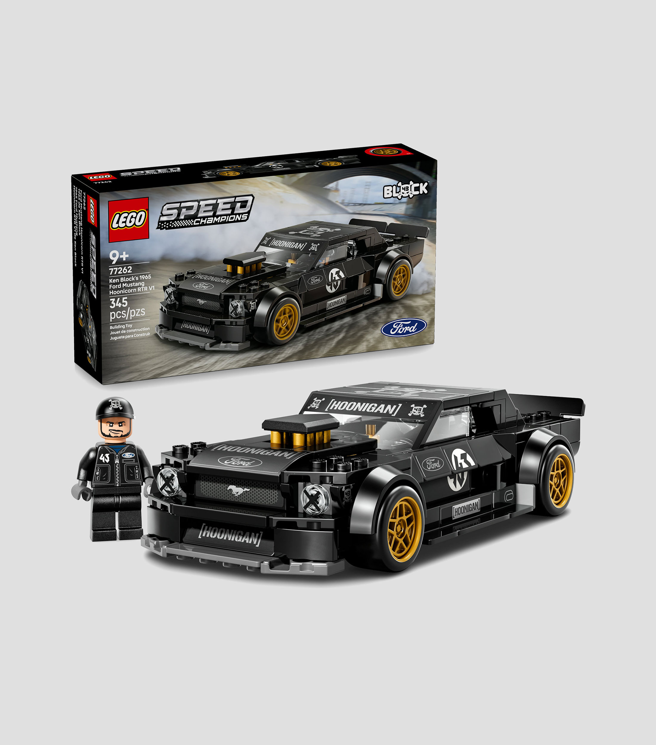 Lego Speed Champions 65 Ford Mustang Hoonicorn V1 de Ken Block 77262