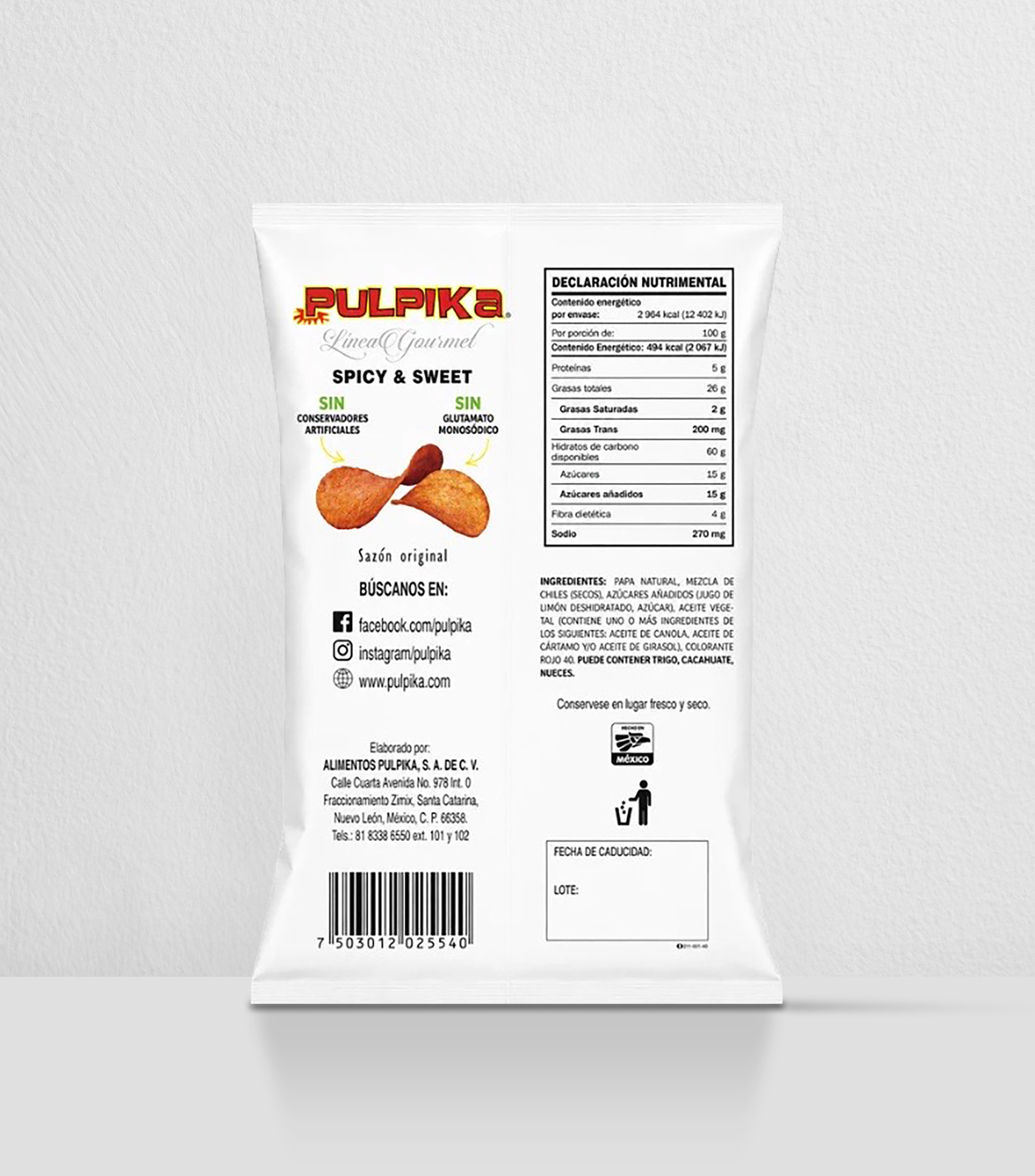 Bolsa de Papas Spicy & Sweet, 220 g