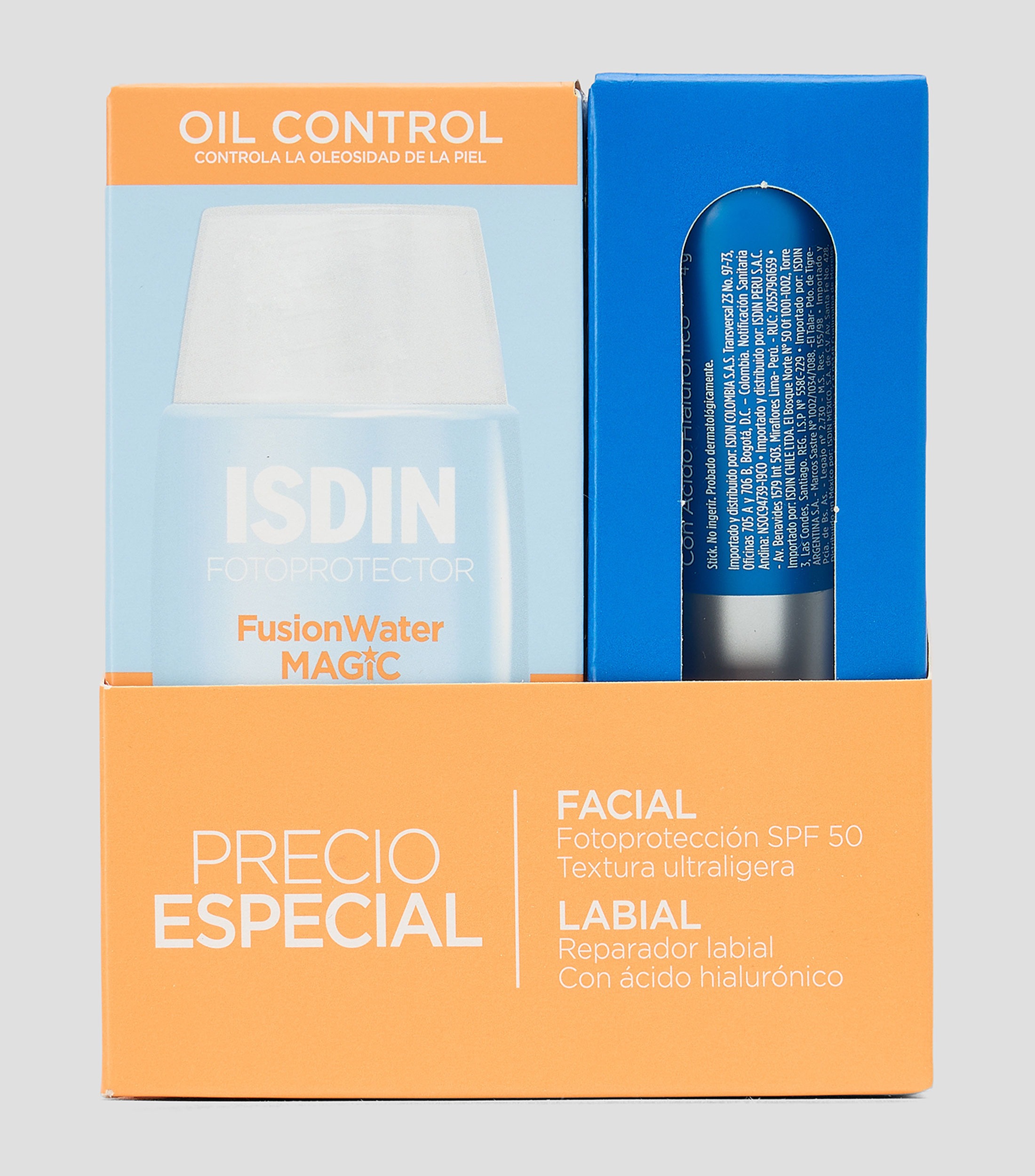 Set Fotoprotector facial y reparador labial Unisex