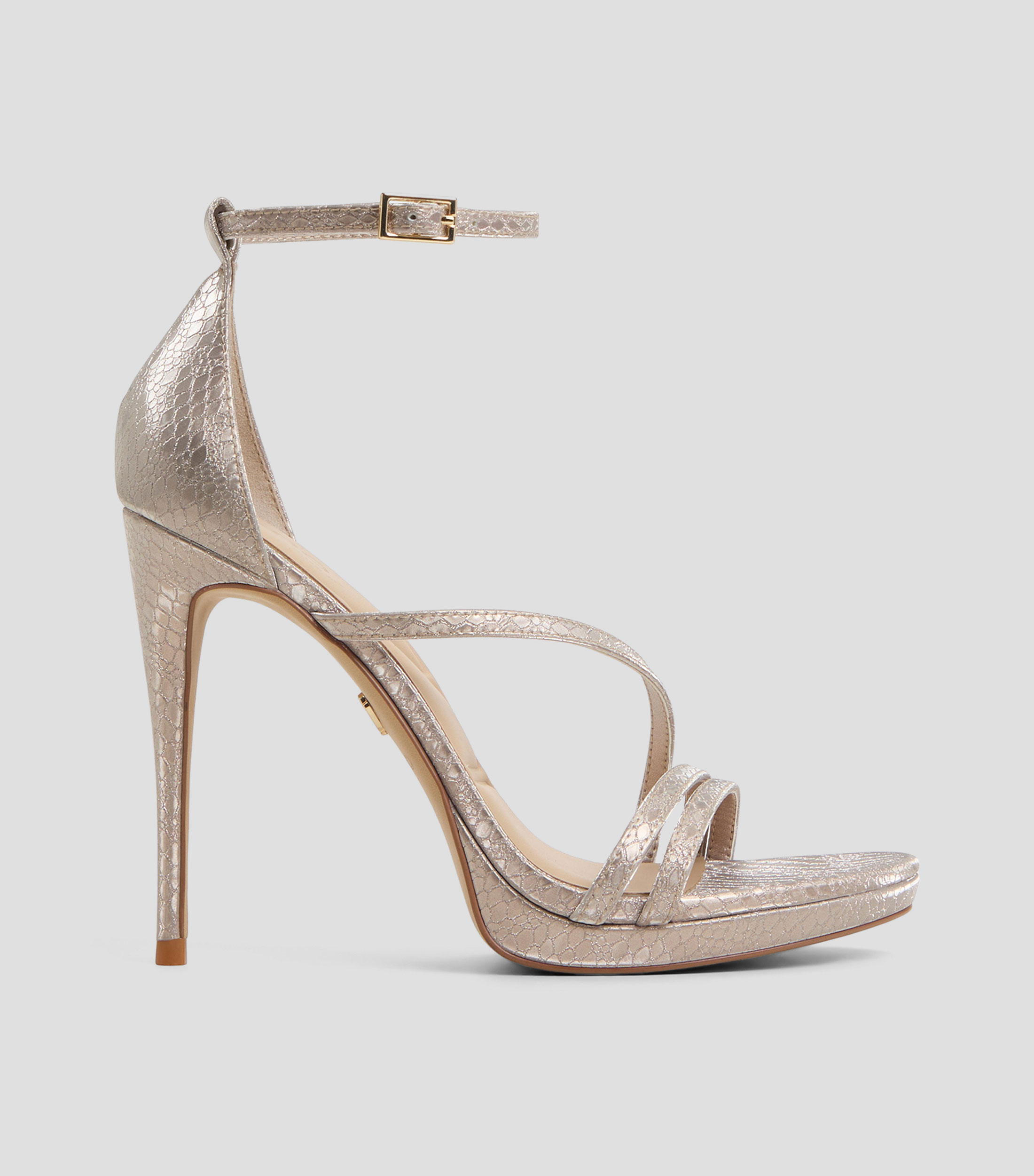 Sandalias con tacon alto de aguja Mujer