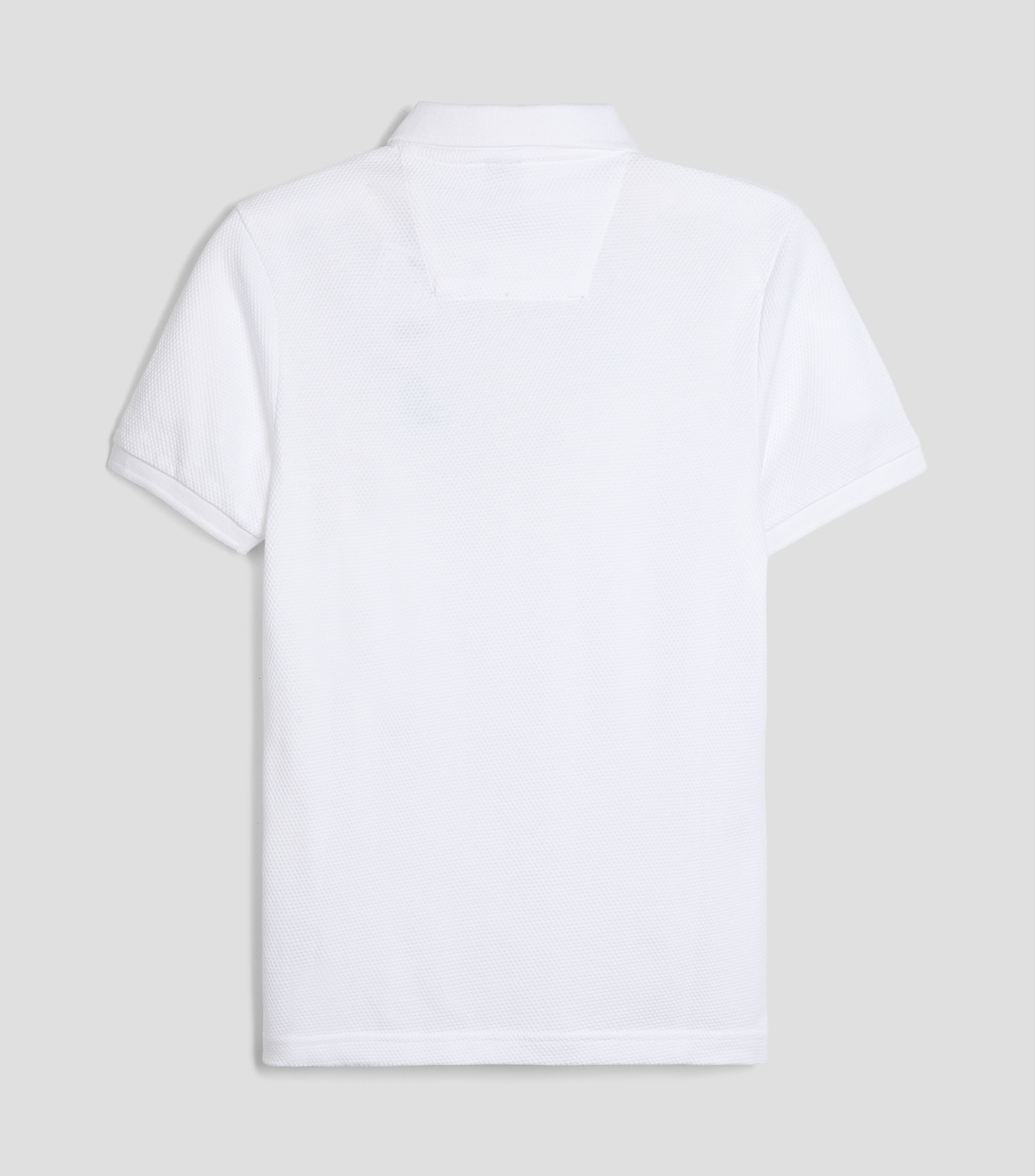 Playera tipo polo manga corta microdiseño Niño