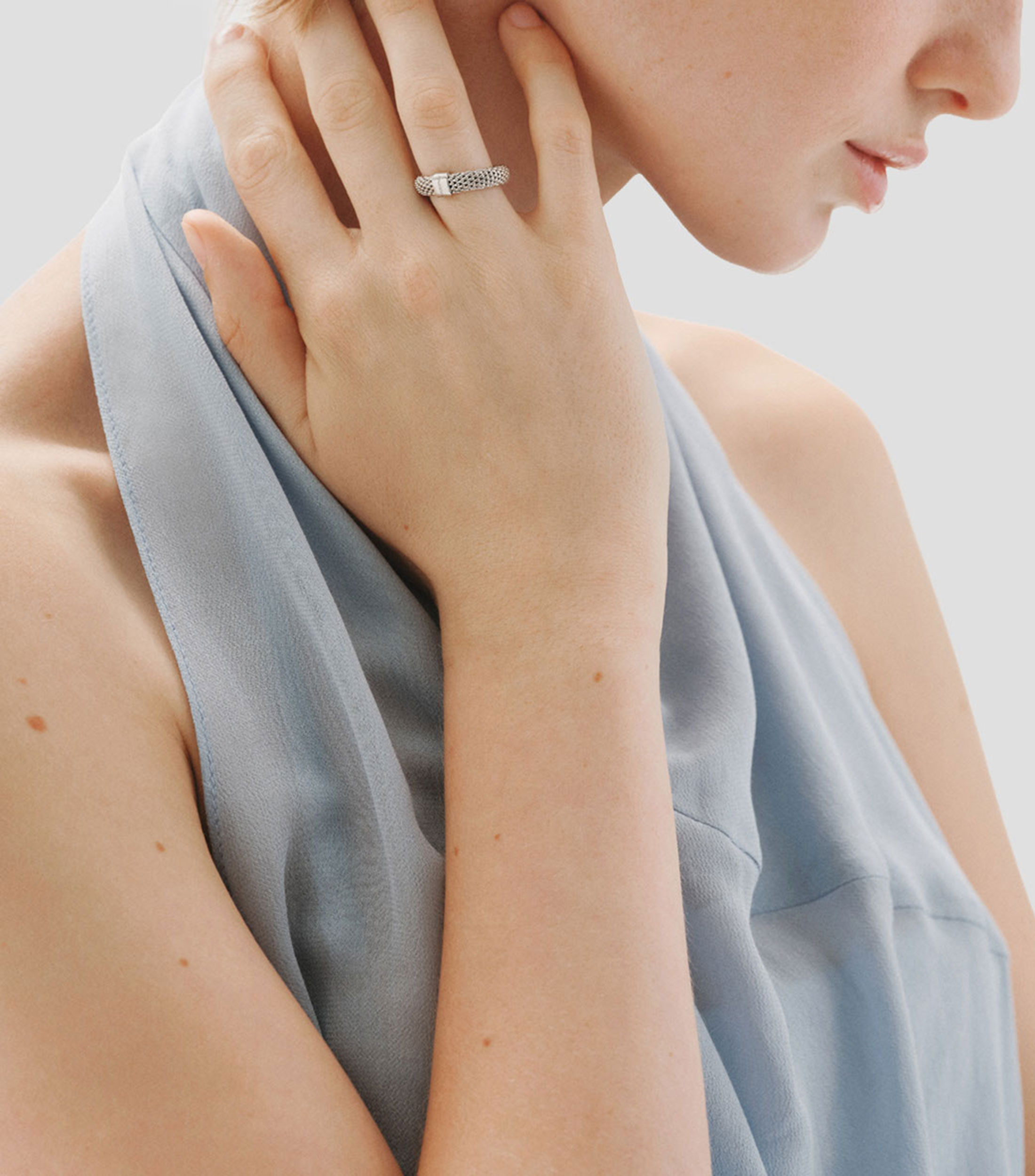 Anillo en Plata .925 Malla Mujer