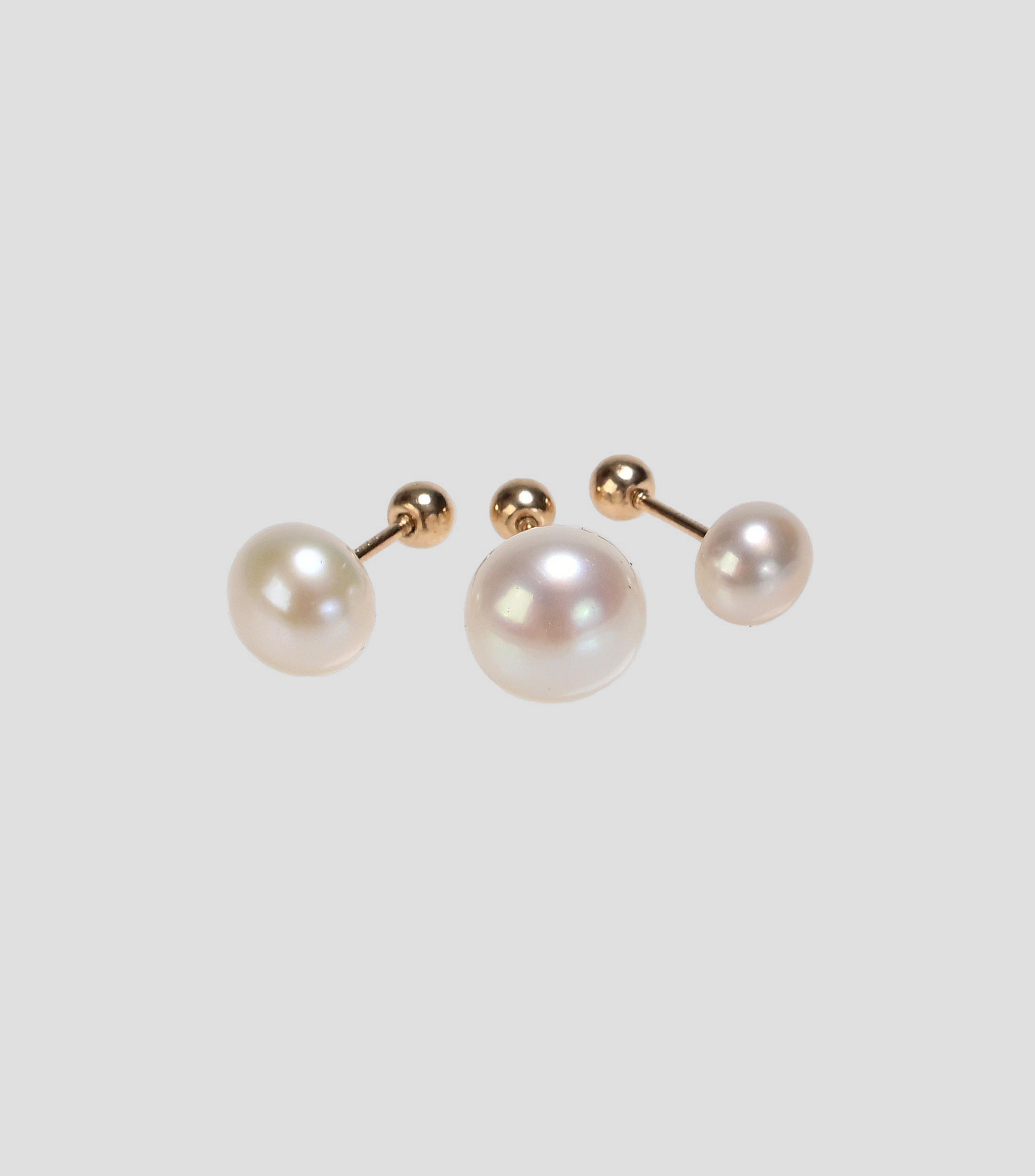 Set 3 piercings con Perlas Cultivadas Mujer