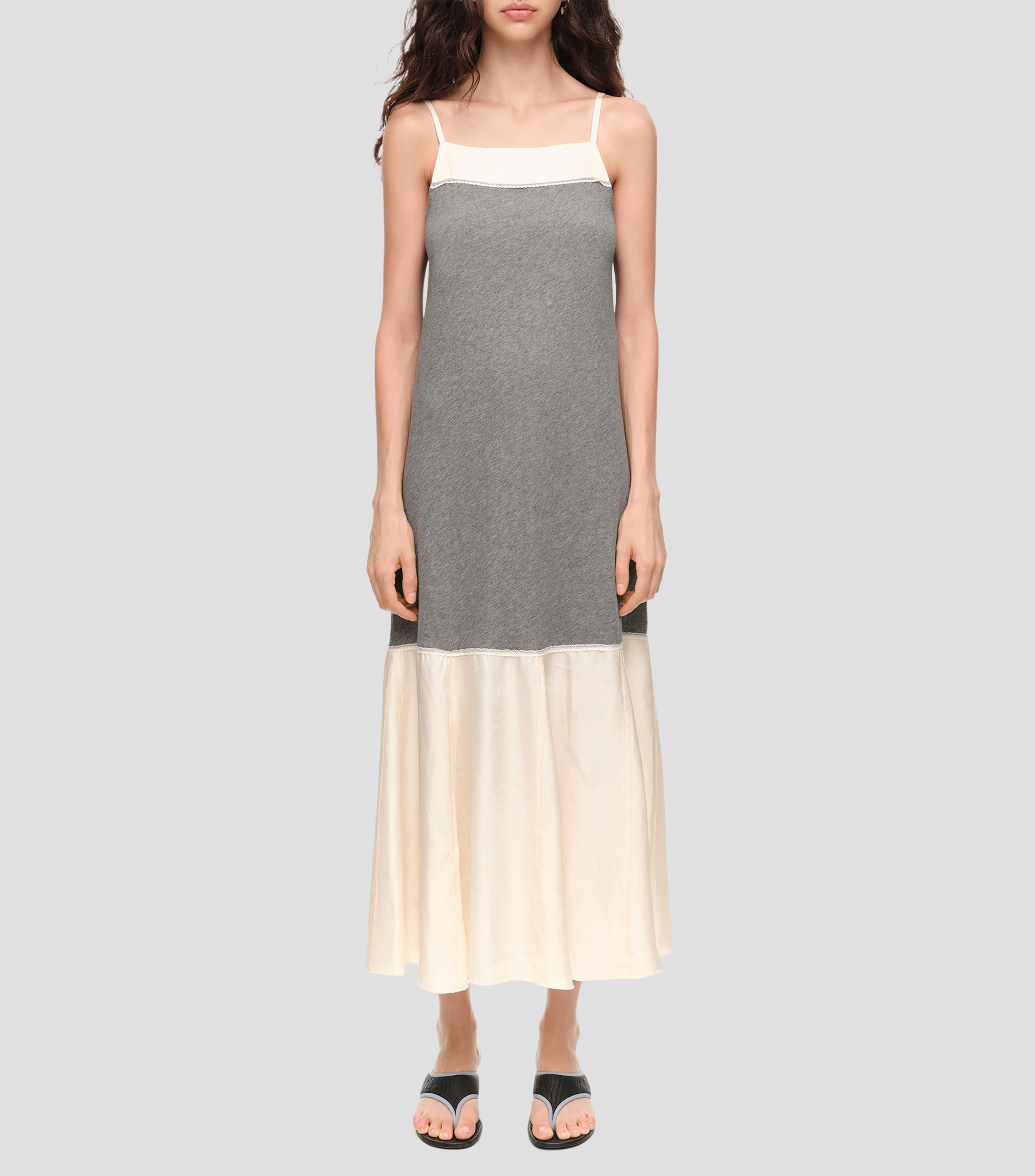 Vestido midi fantasía Mujer