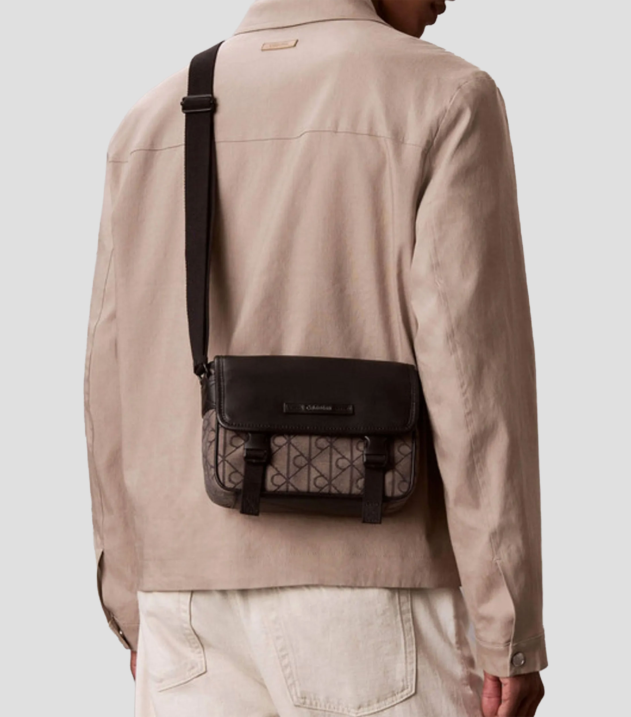 Bolso Crossbody con estampado monogram Hombre