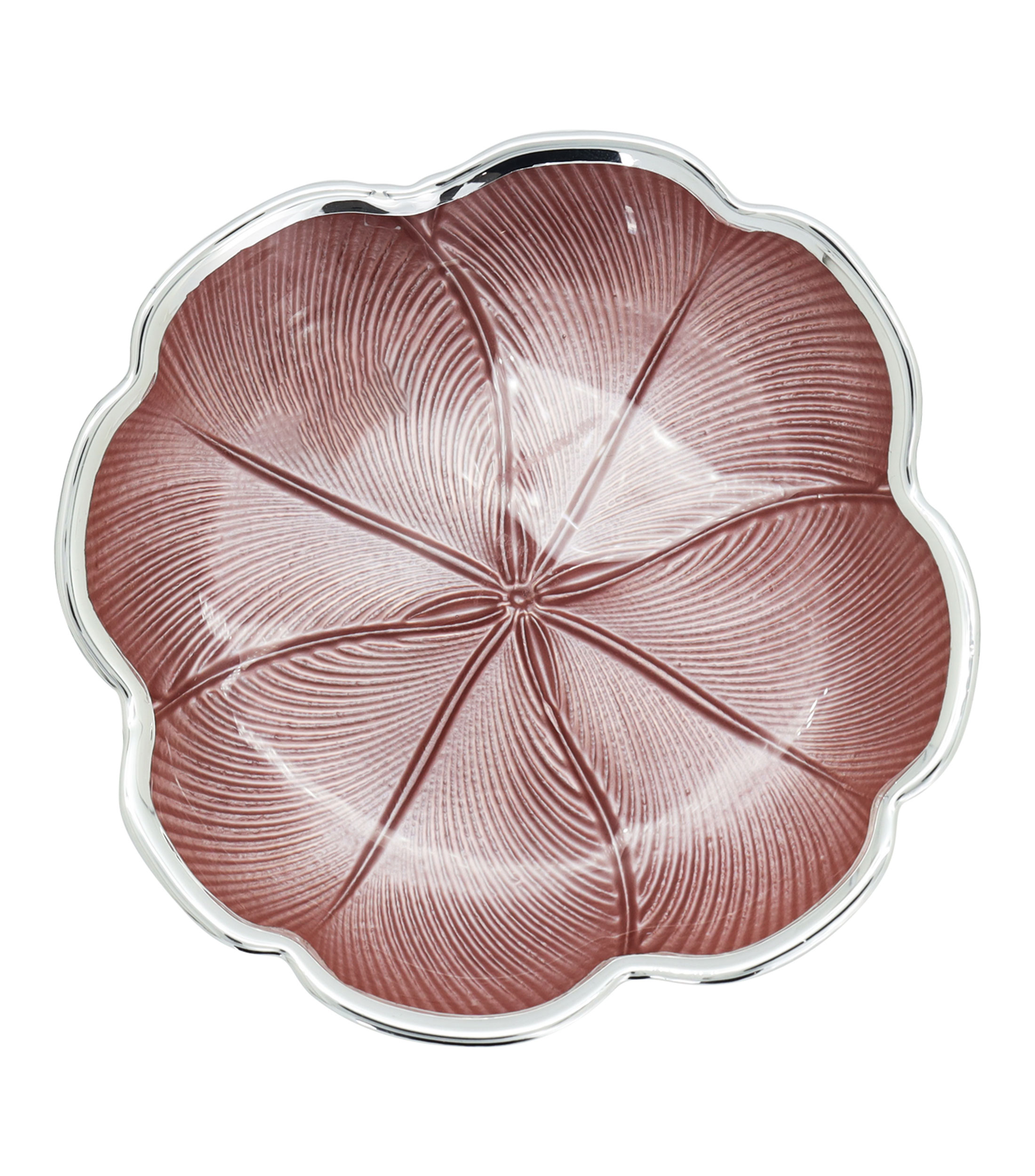 Centro de Mesa Trebol rosa en cristal