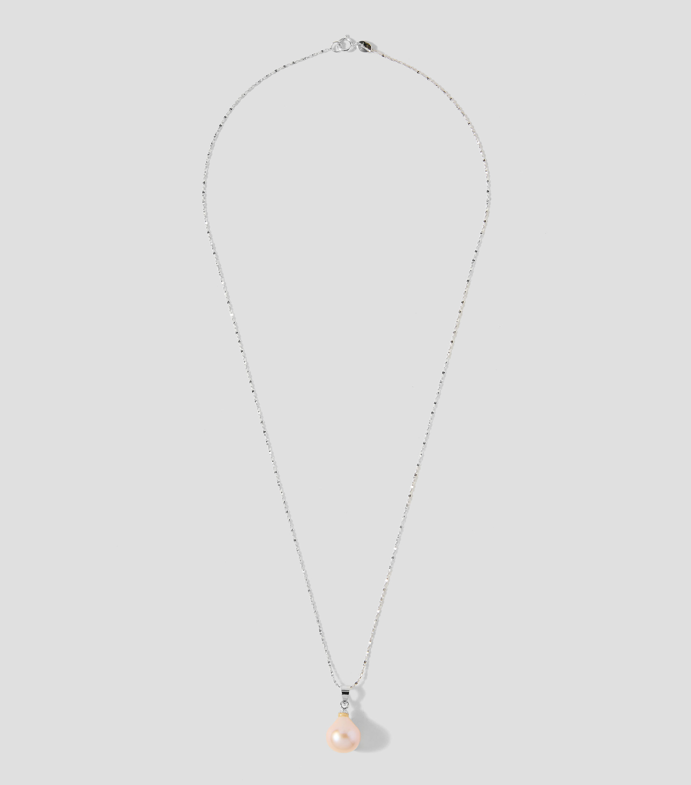 Dije con cadena de perla de agua dulce Mujer